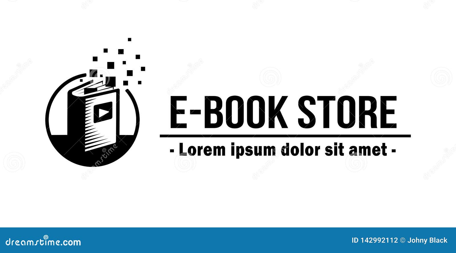 EBook Store Logo. Ebooks Vector and Illustration. Stock Vector