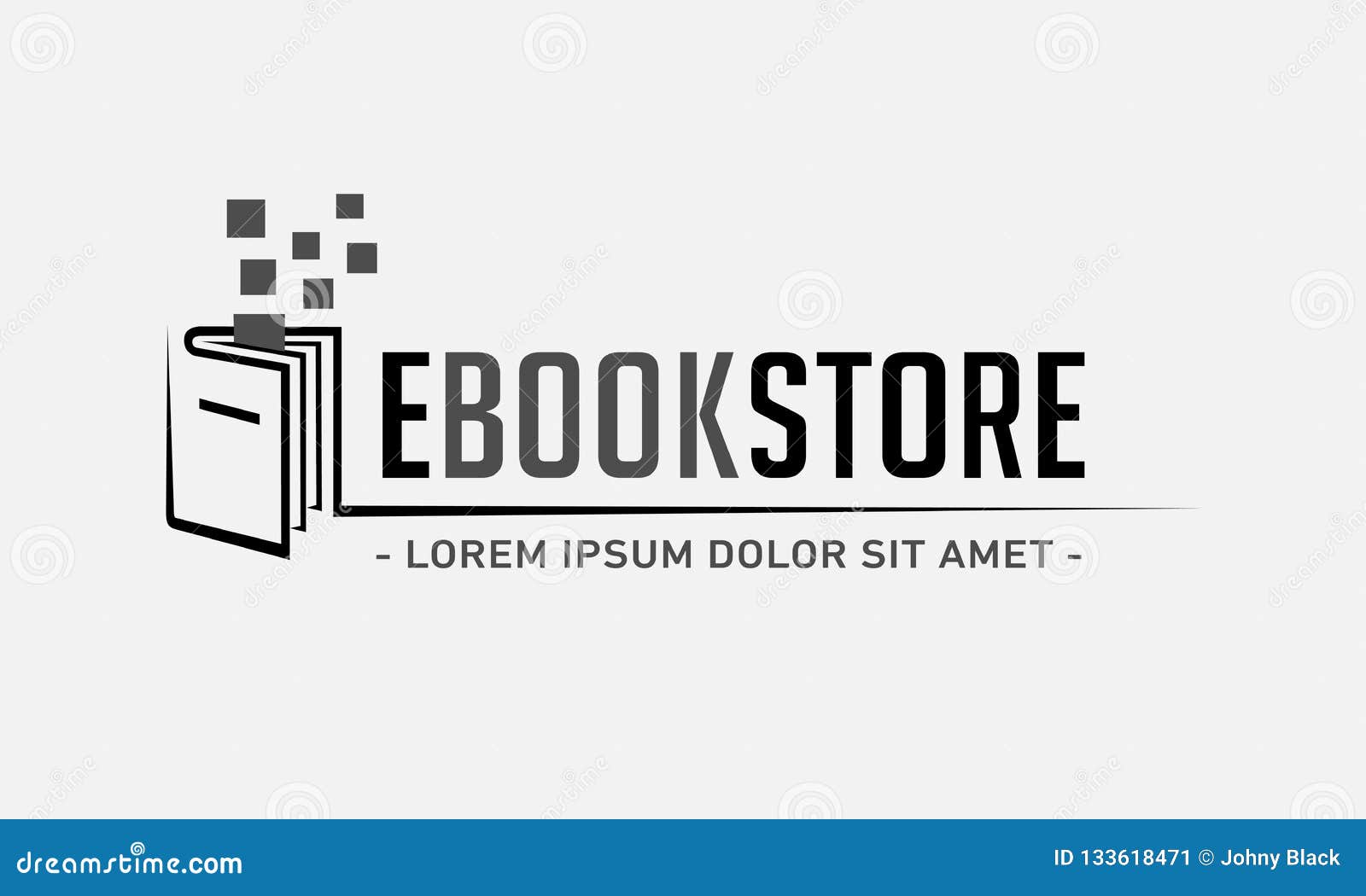 EBook Store Logo. Ebooks Vector and Illustration. Stock Vector