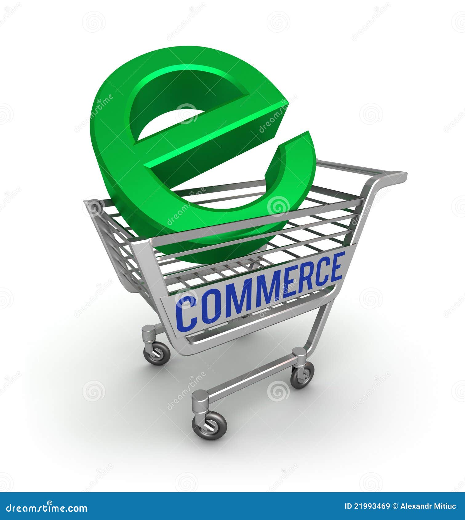 E Commerce 3d Icon Stock Illustration Illustration Of White
