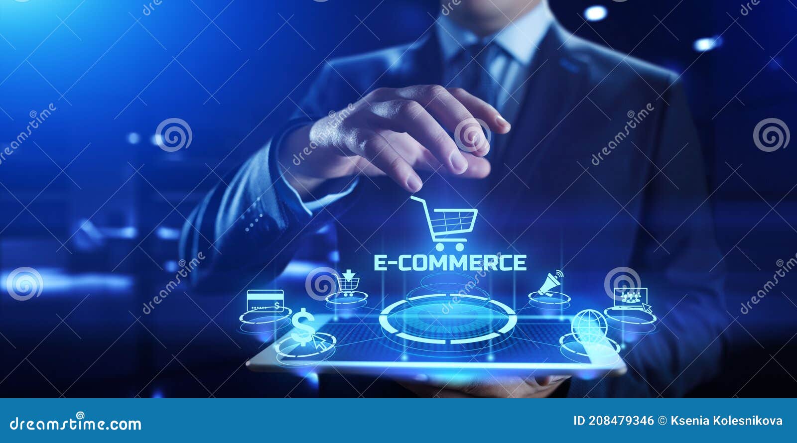e-commerce online shopping business internet technology concept.