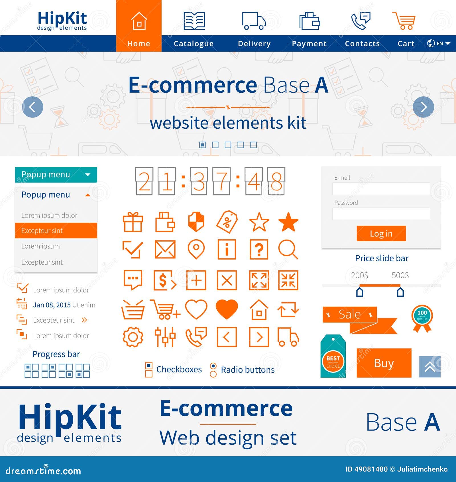  Design Elements Stock Vector Illustration of mock, layout 49081480