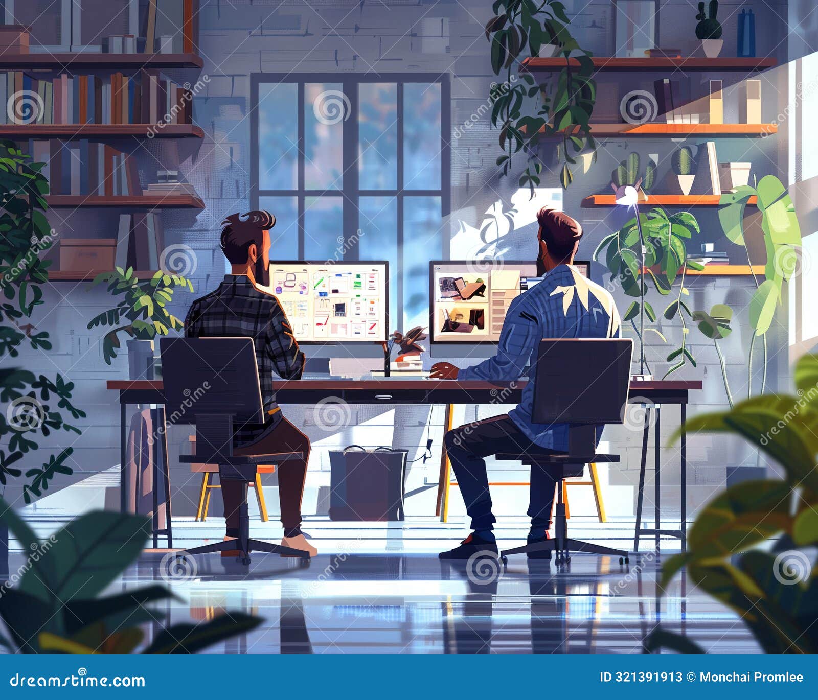e-commerce website  process with ux ui ers at work, sleek modern tools, creative workspace, innovation-focused