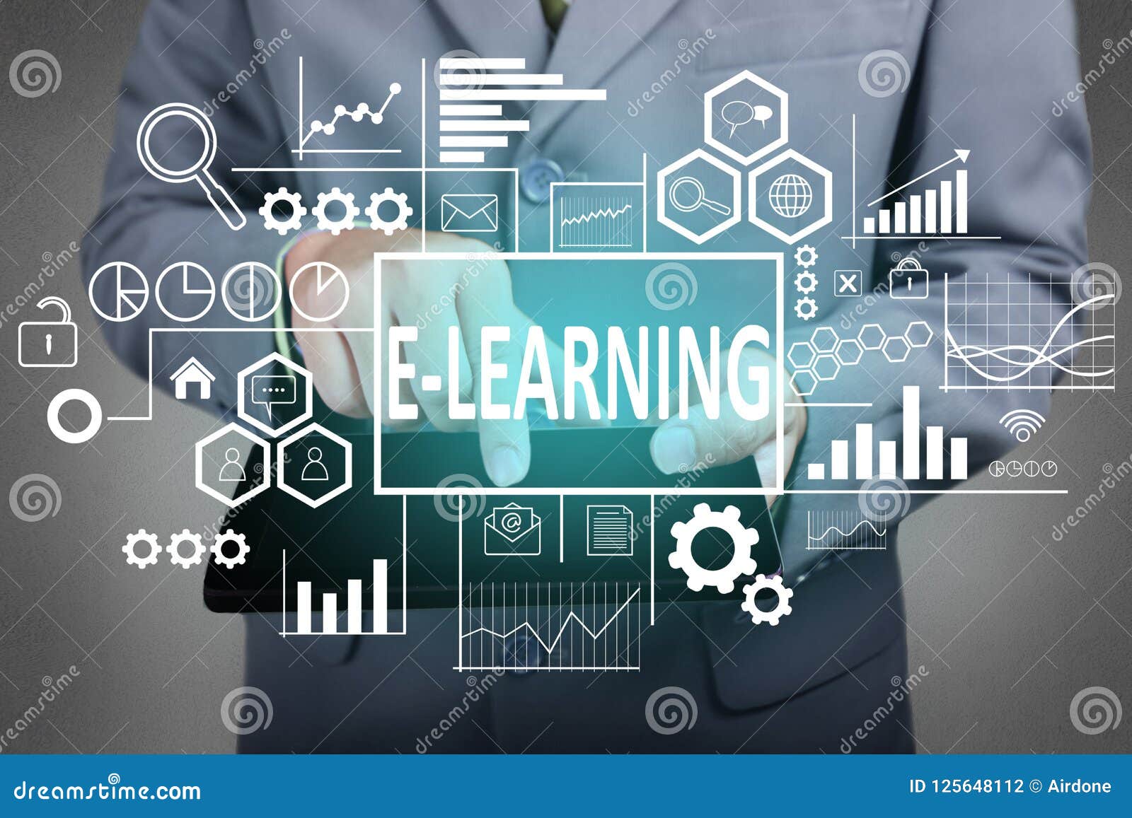 ELearning in Business Concept Stock Photo Image of digital, concepts