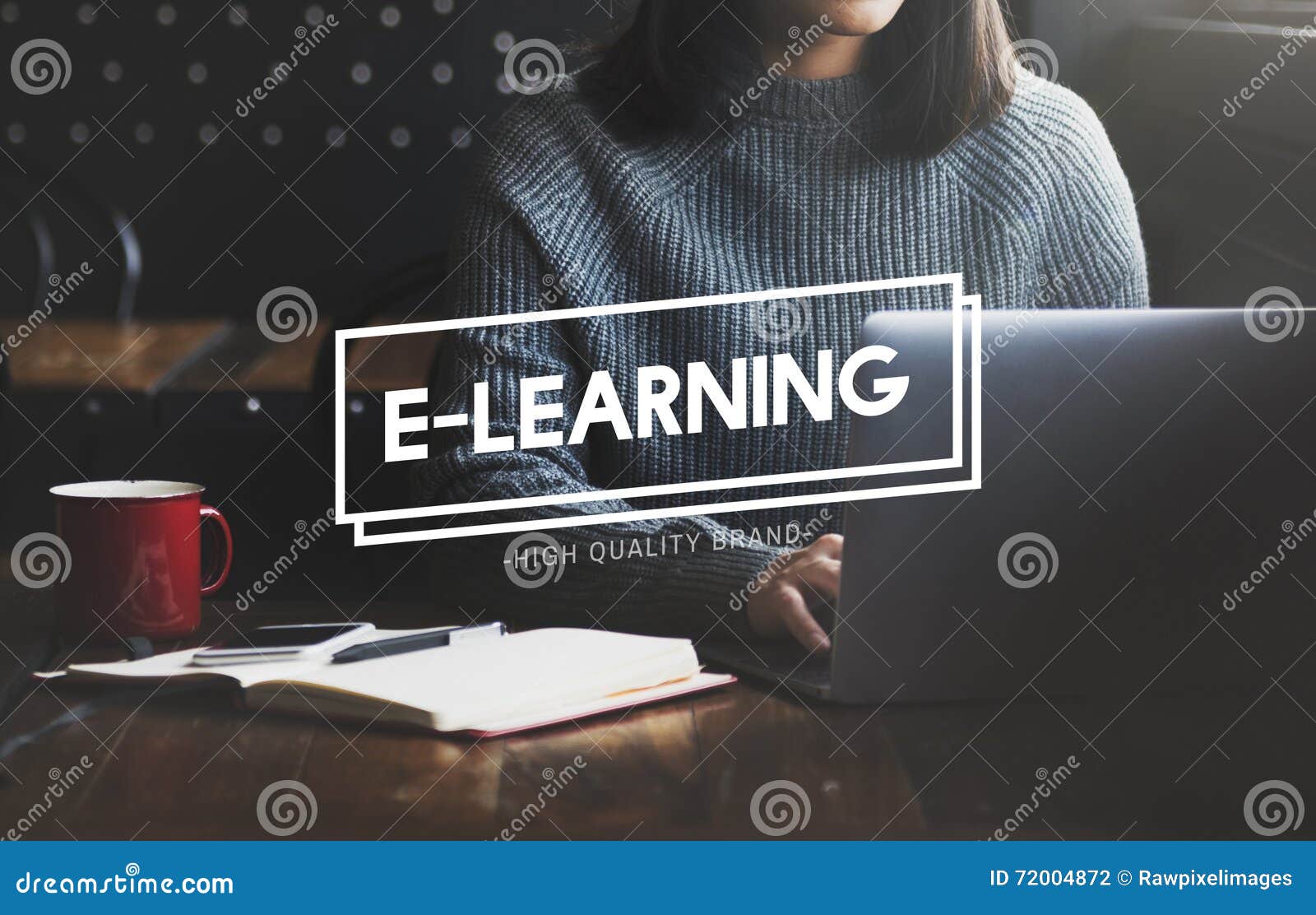 ELearning Education Media Networking Concept Stock Photo