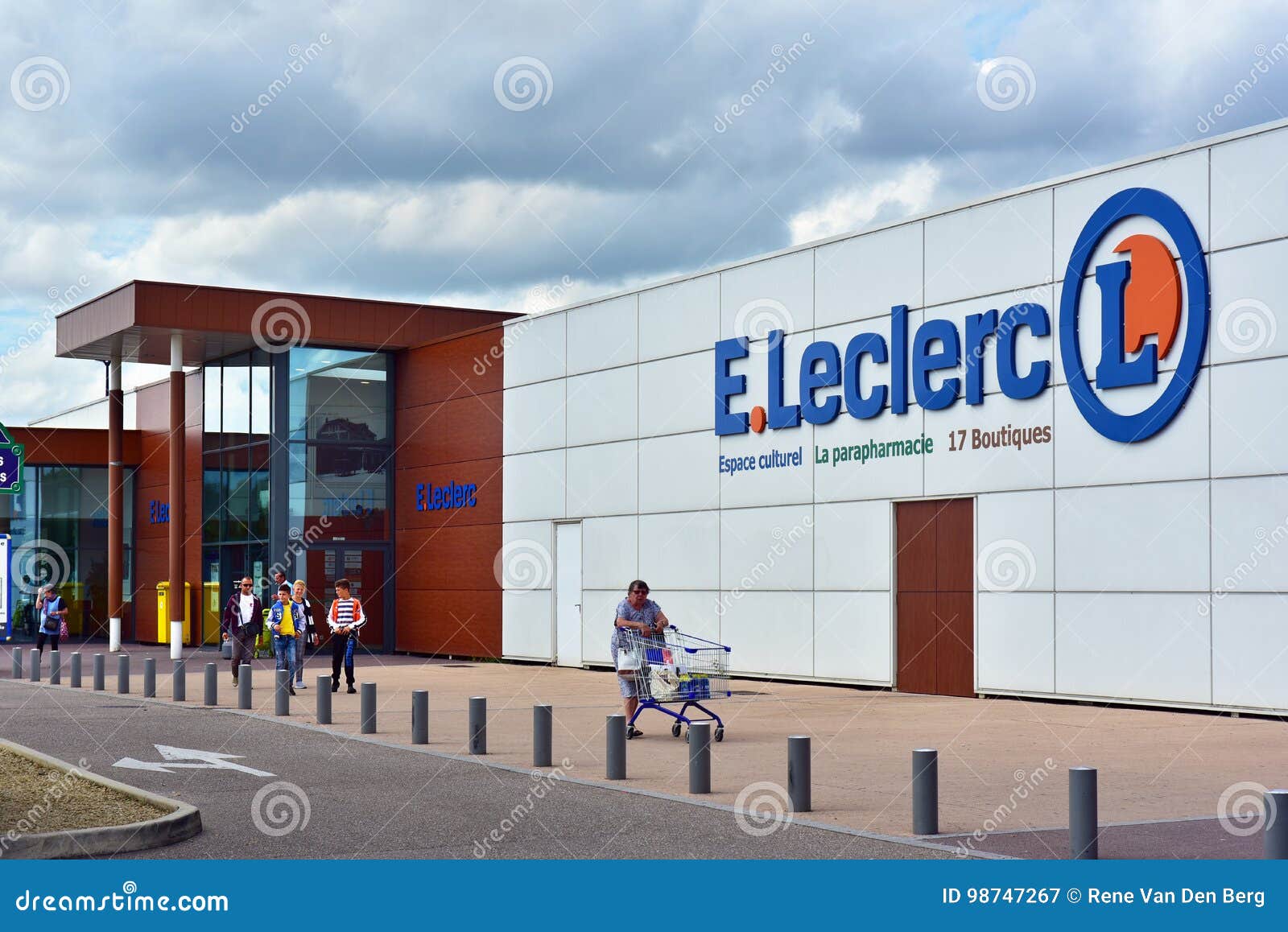 E.Leclerc supermarket editorial photography. Image of editorial 98747267