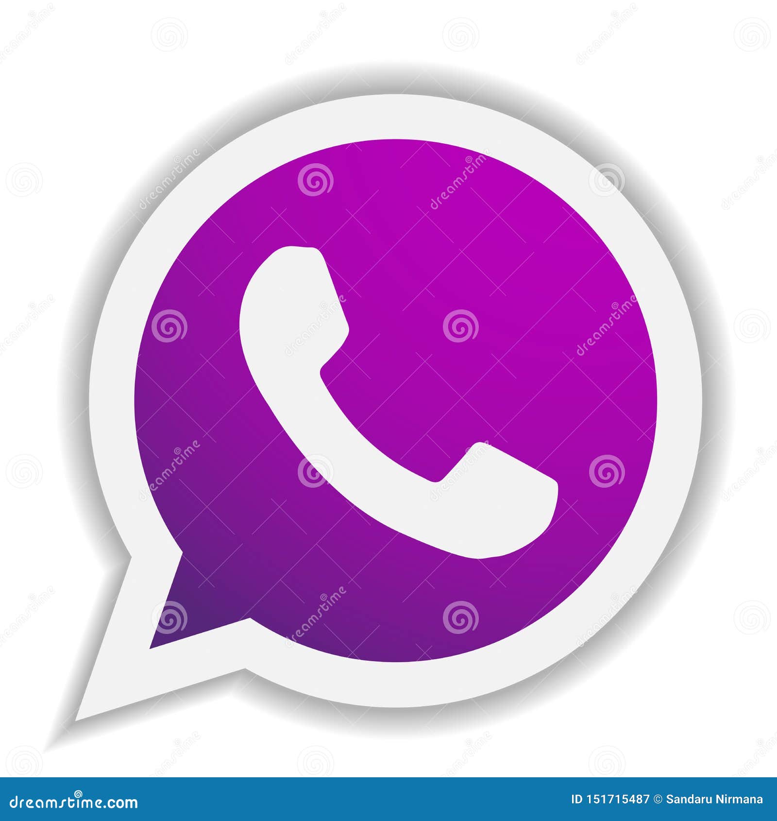 Whatsapp Icon Logo Element Sign Vector Mobile App On White Background