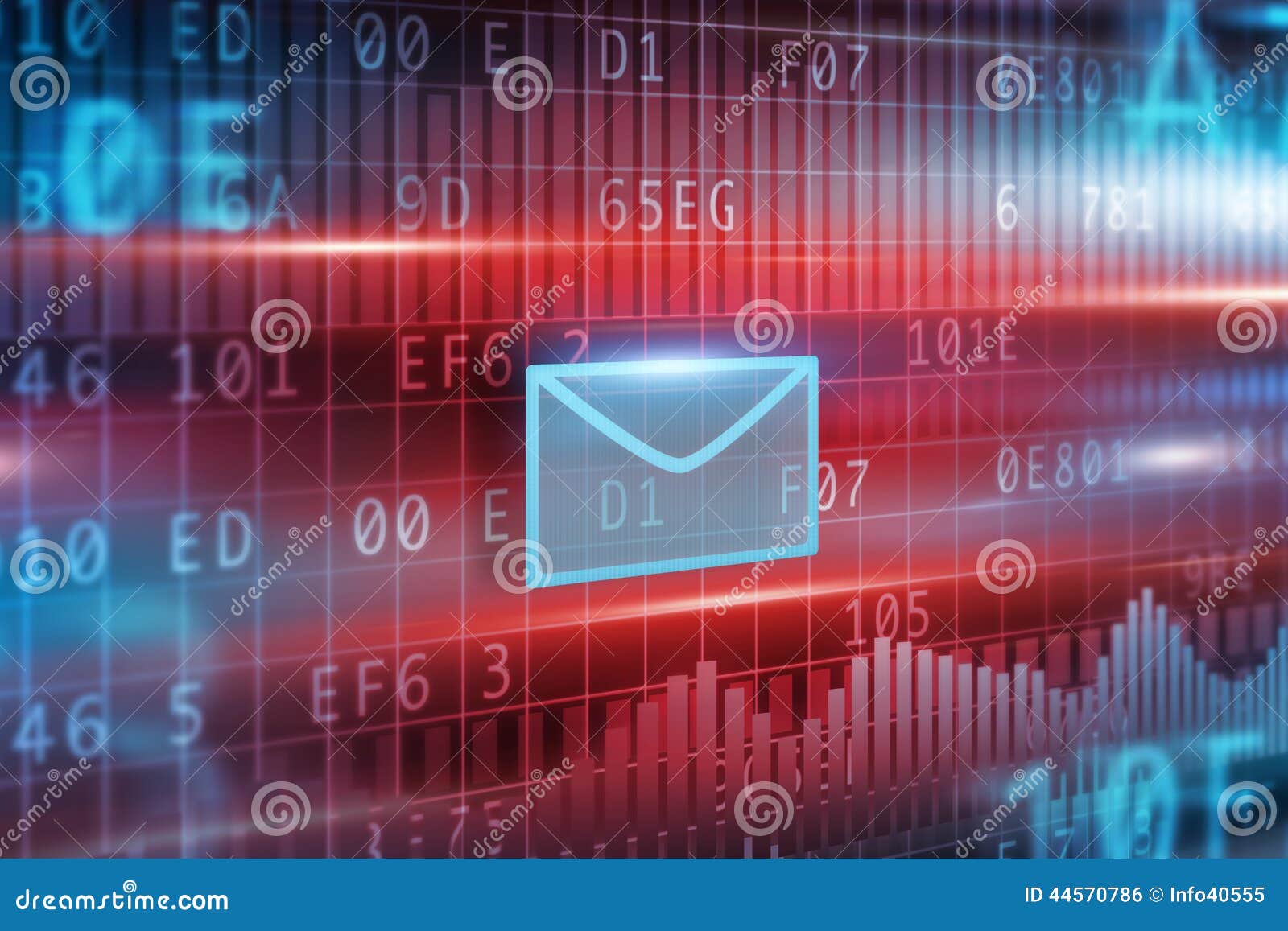 E-Mail concept stock illustration. Illustration of inbox - 44570786