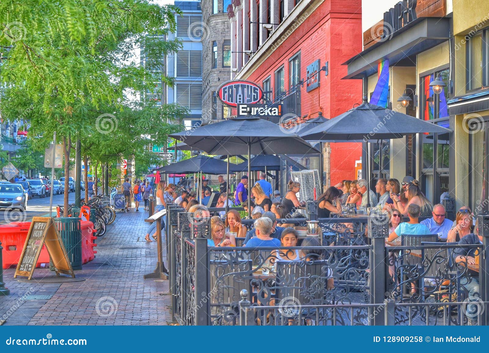 An evening in Downtown Boise.