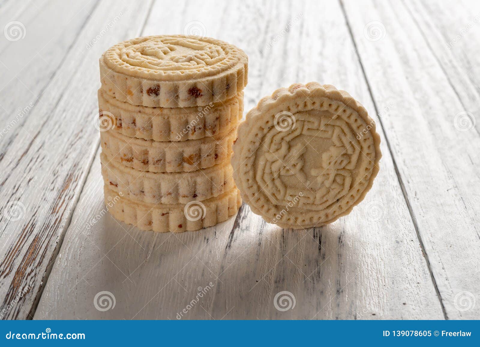 Chinese Traditional Stirfired Biscuits Stack Up the Chinese Words