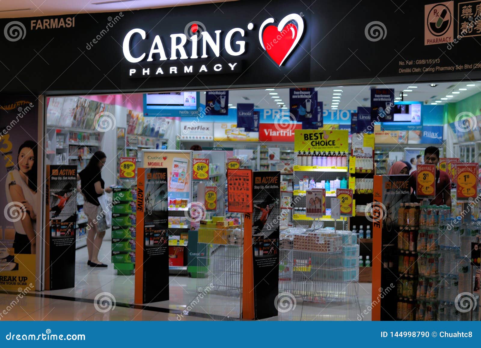 Caring Pharmacy Store In Malaysia Immagine Editoriale ...
