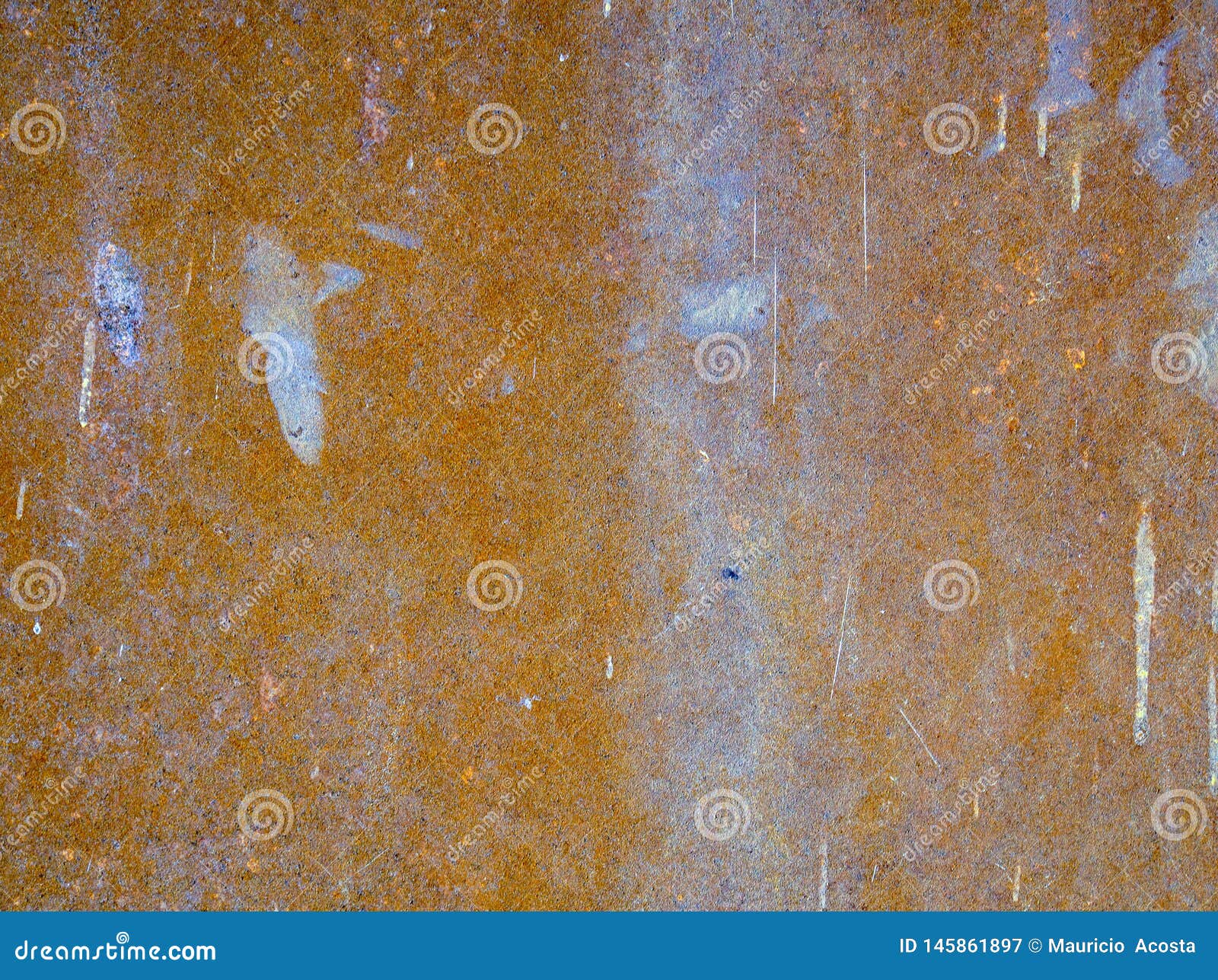 Rusted iron surface of a metal plate used to cover a wall in a house near the colonial town of Villa de Leyva, in the Andean mountains of central Colombia.