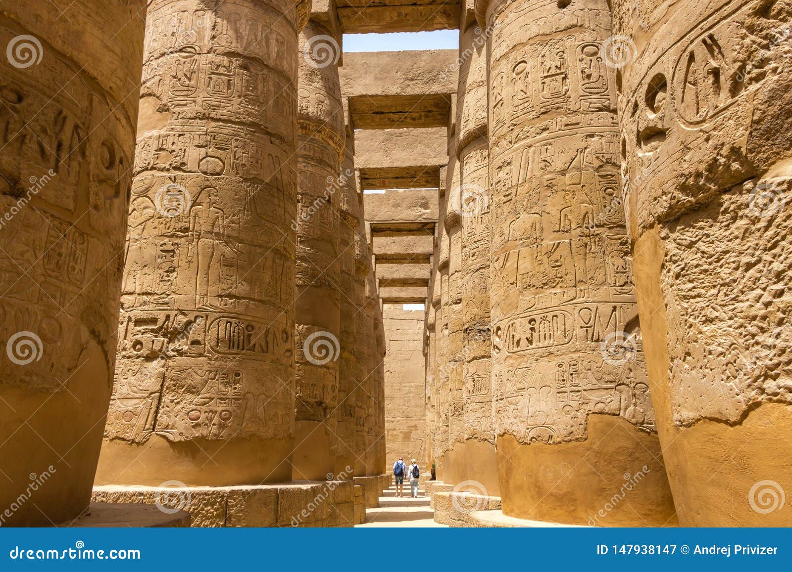 Karnak Temple -Hypostyle Hall in Luxor, Egypt. R r