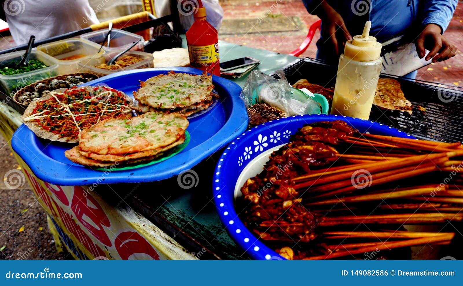 Vietnam street food culture. Street food and street vendors are the own culture of the Vietnamese community.