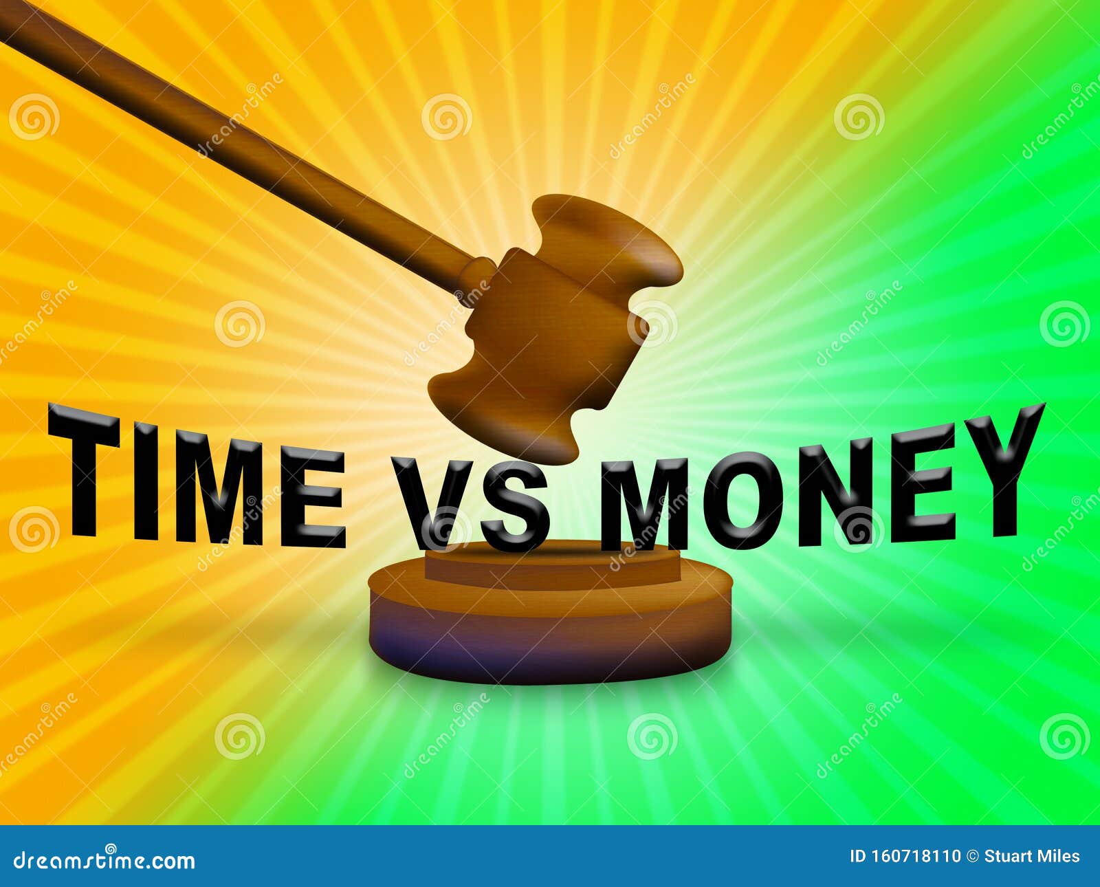 Time Vs Money Words Contrasting Earning Money with Leisure or ...