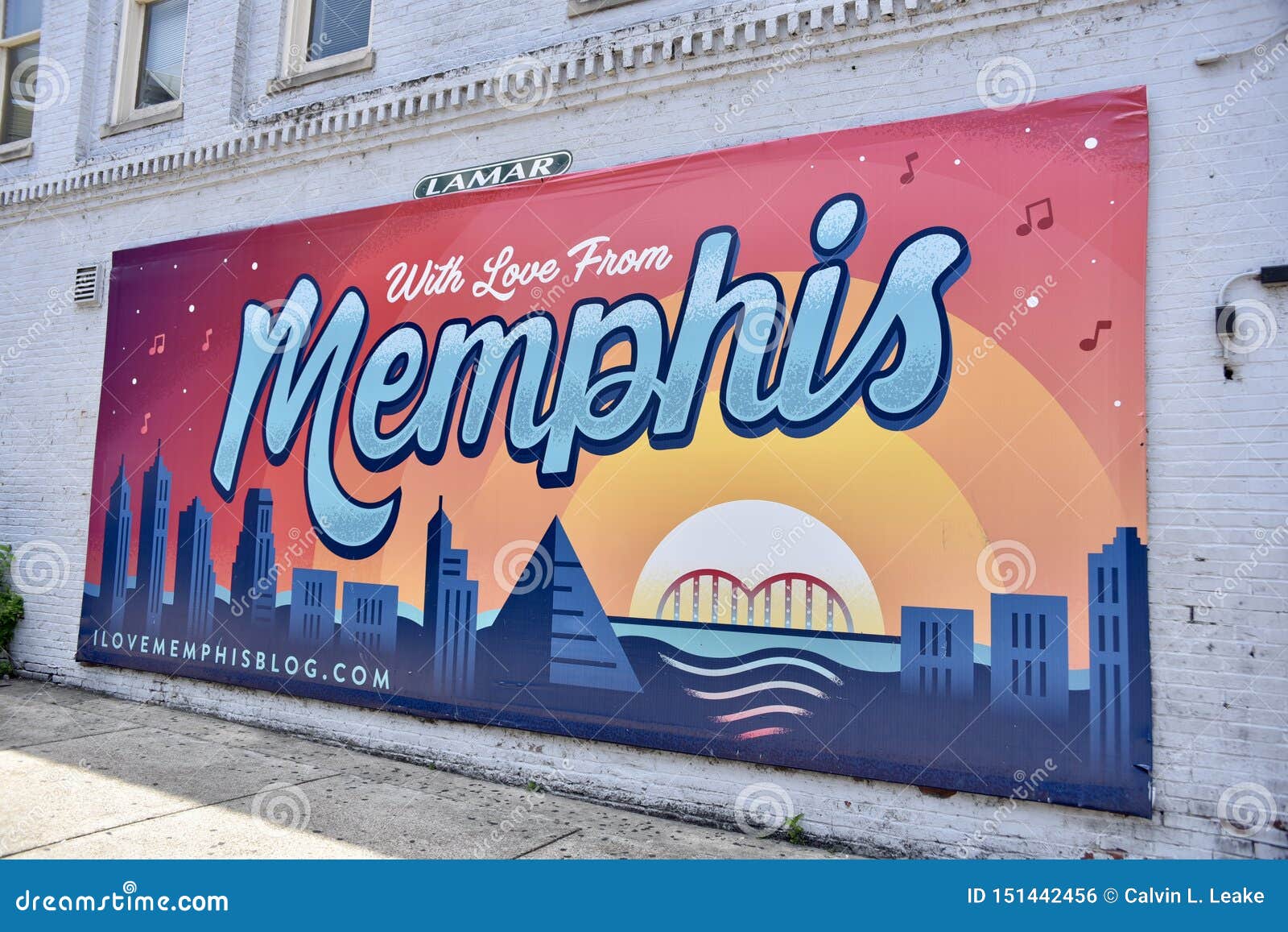 Memphis, with Love from Memphis Mural Foto Editorial Imagem de
