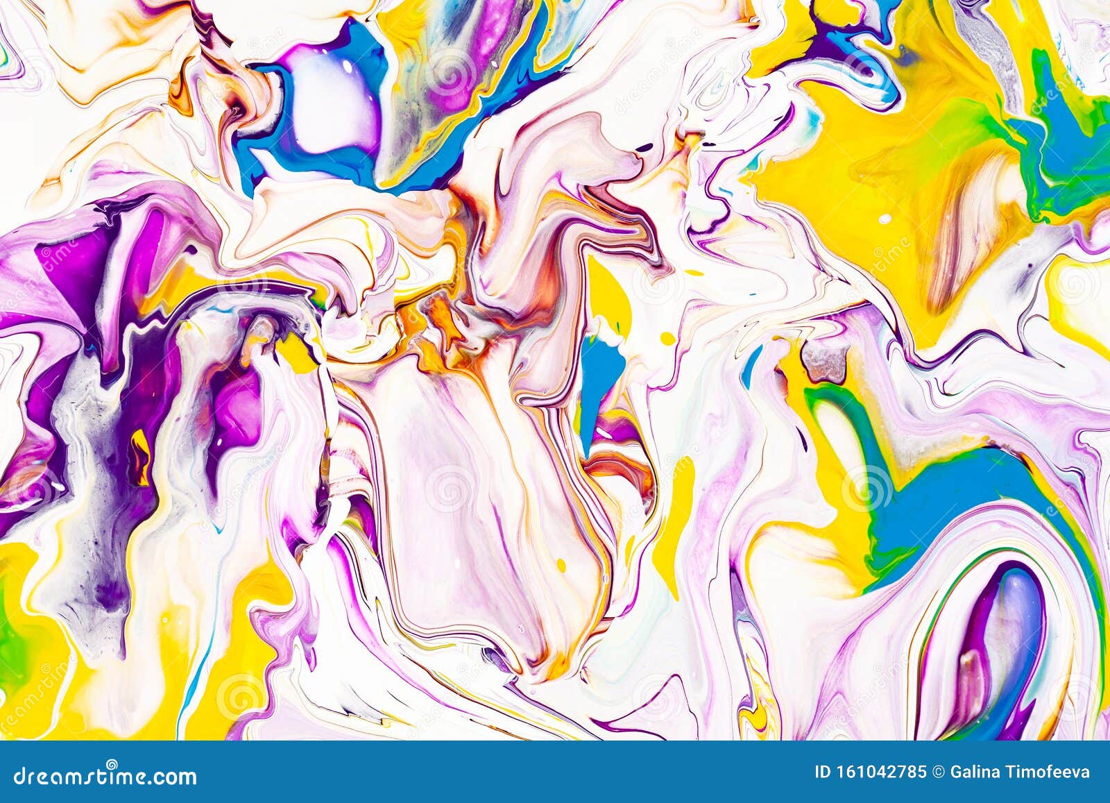 丙烯酸类涂料波浪摘要背景彩虹大理石纹理油漆液流彩色壁纸创意库存图片 图片包括有蓝色 作用