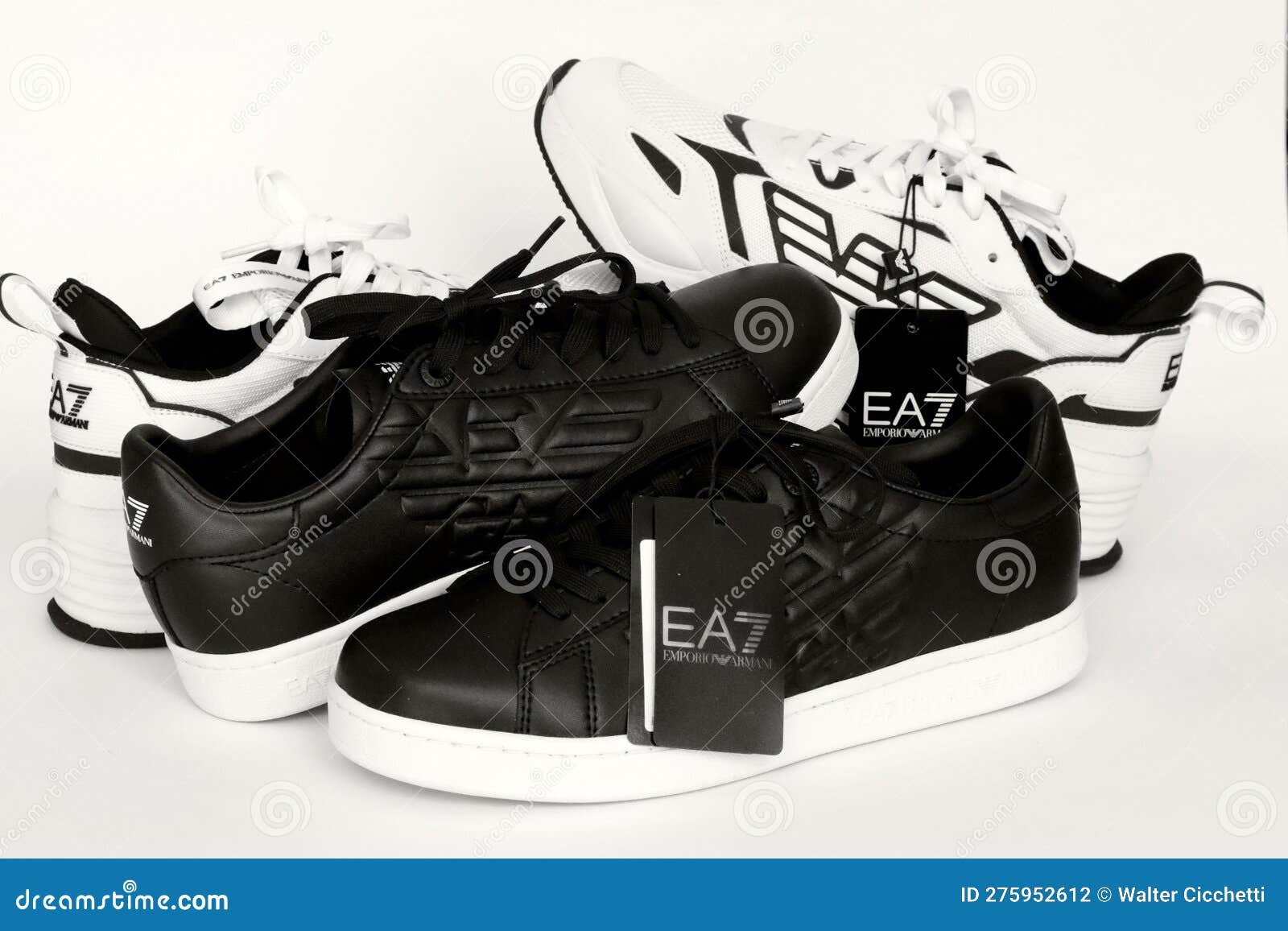 Ea7 Emporio Armani Crusher Distance Panelled Sneakers - Farfetch