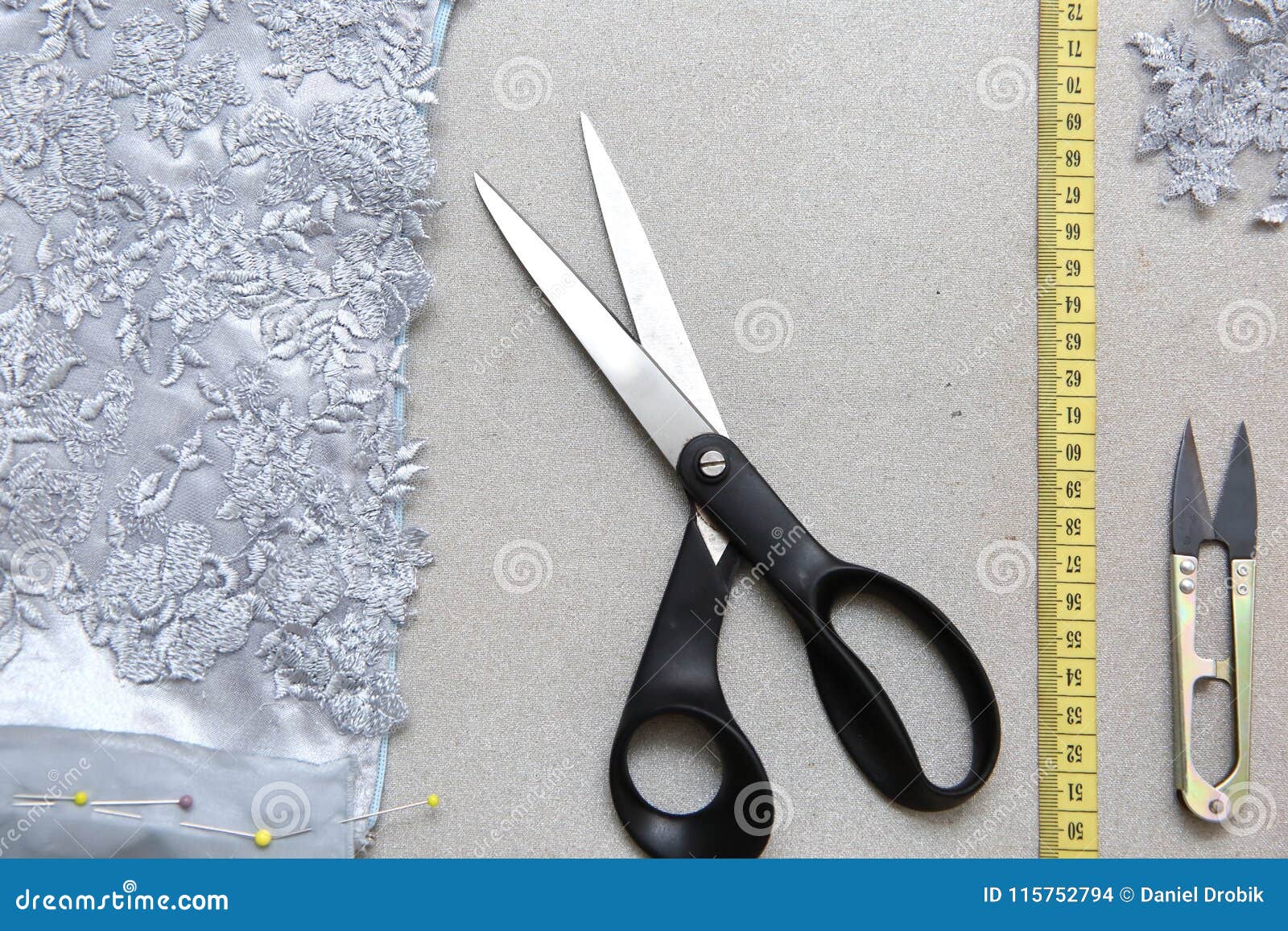 Basic Tailor Accessories Ready For The Task. Stock Photo Image of