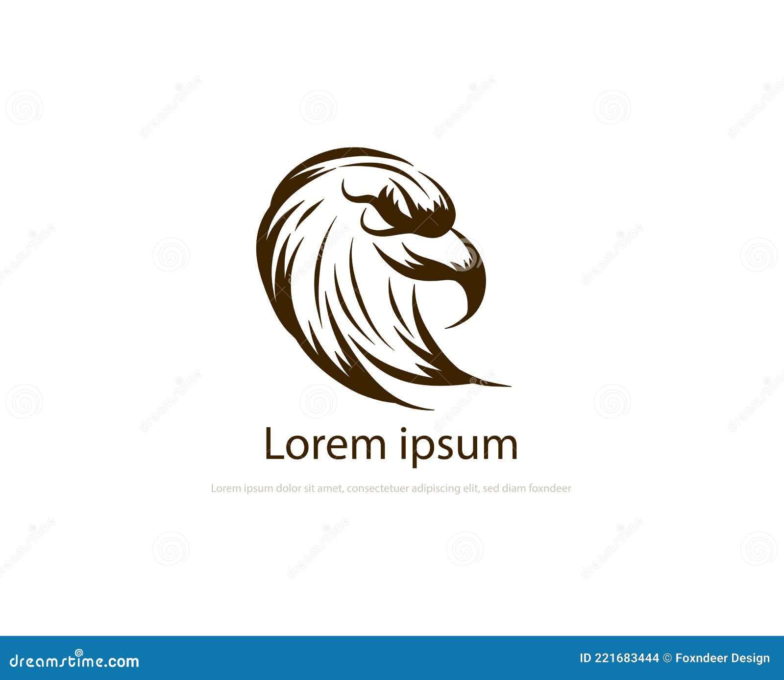 Eagle Bird Logo Brand Design for Company Style Identity Brand Logo