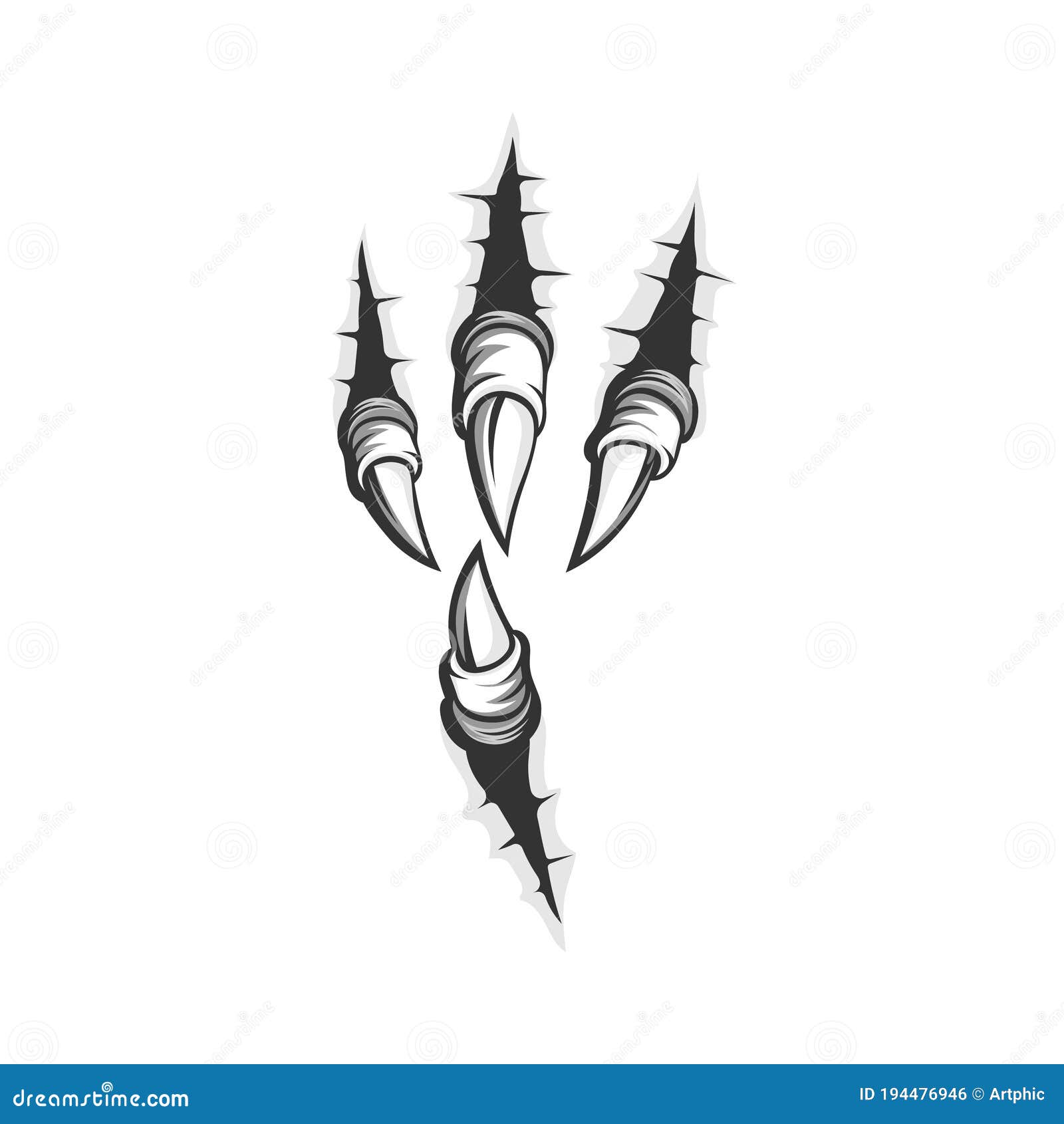 Eagle Claw Talon Monster Hand Cartoon Vector | CartoonDealer.com #204067373