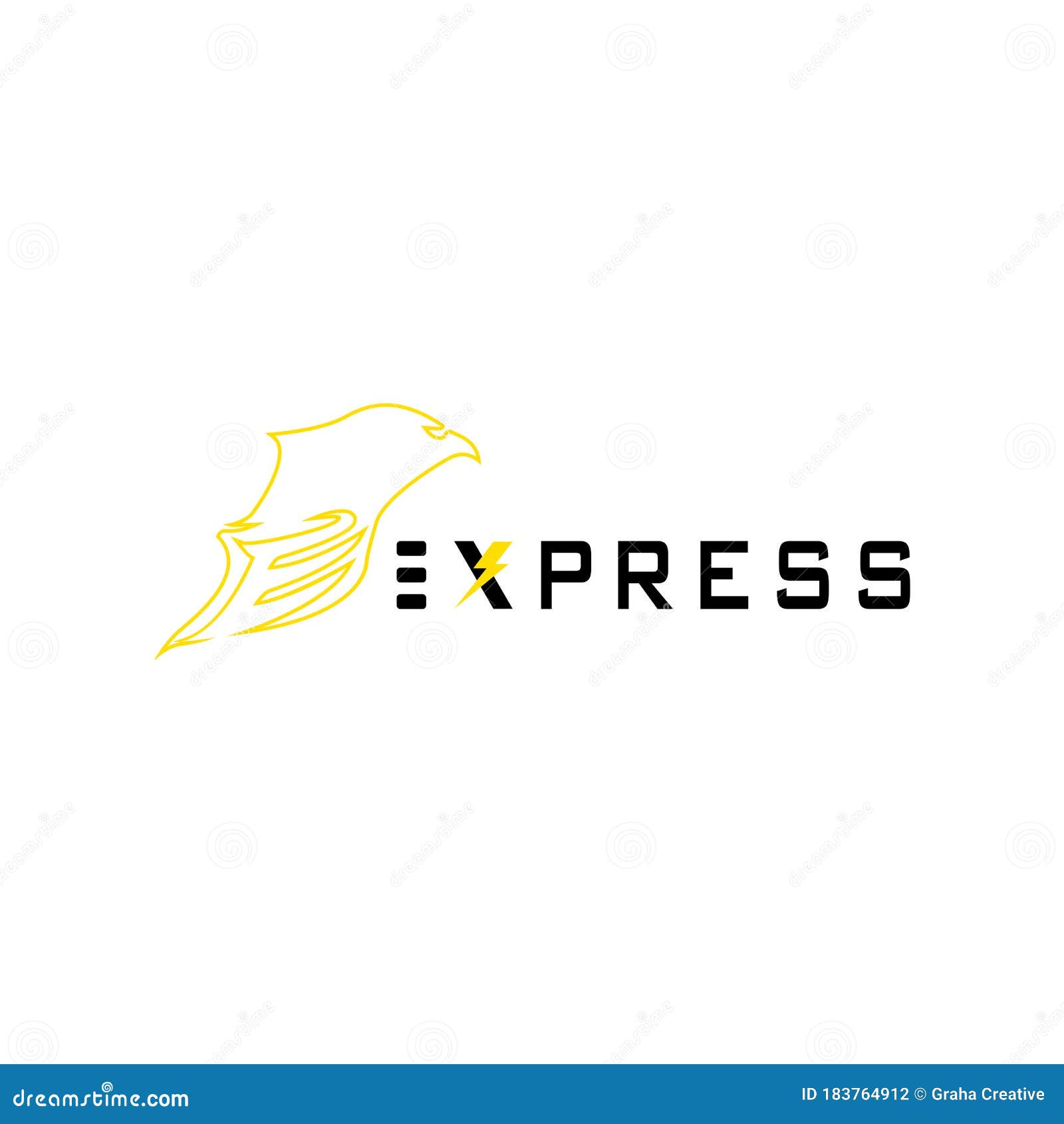 EAGLE EXPRESS LOGO stock vector. Illustration of logotype - 183764912