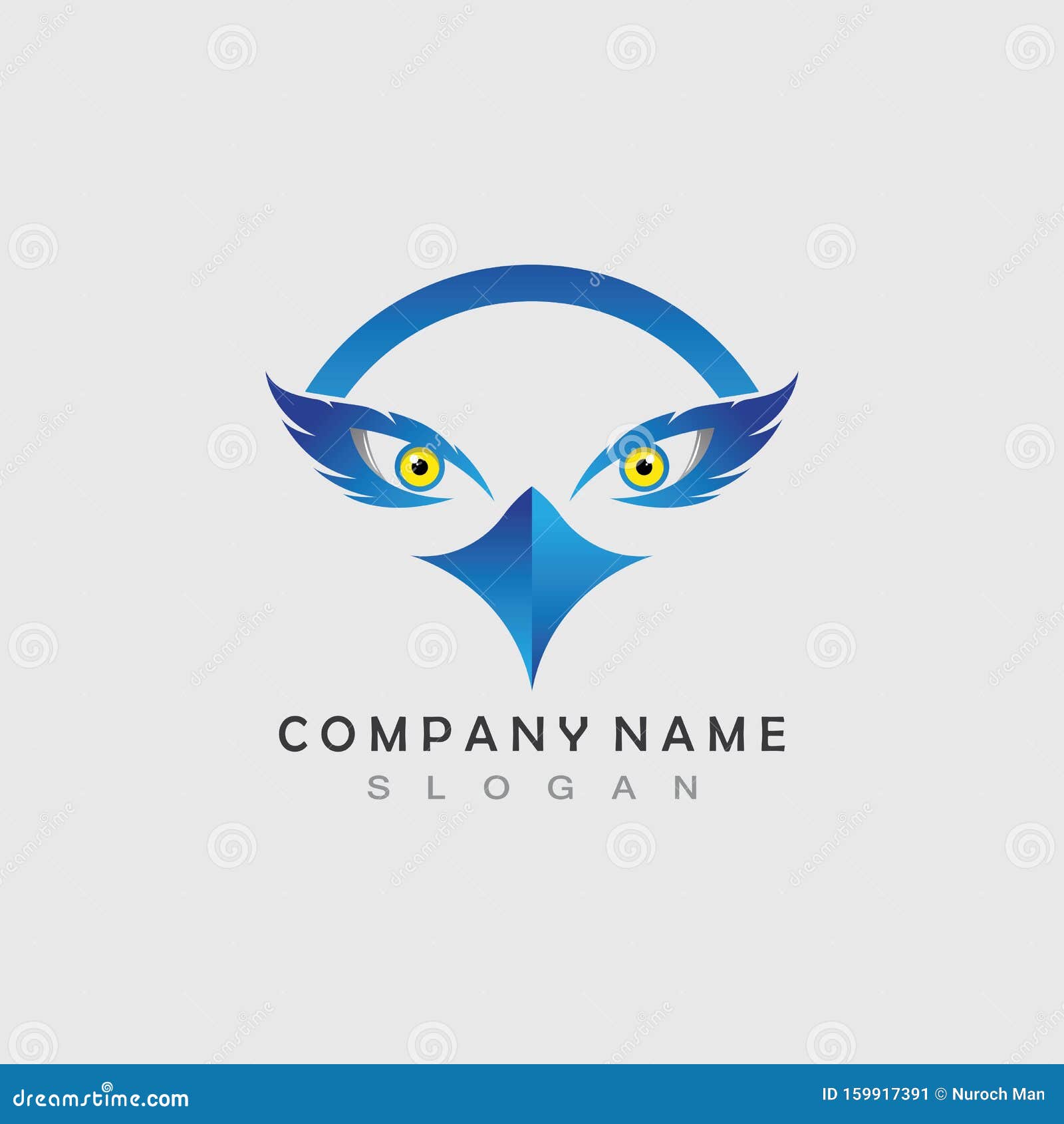 Eagle Eye Logo Concept Design Template Stock Vector Illustration Of Graphic Falcon