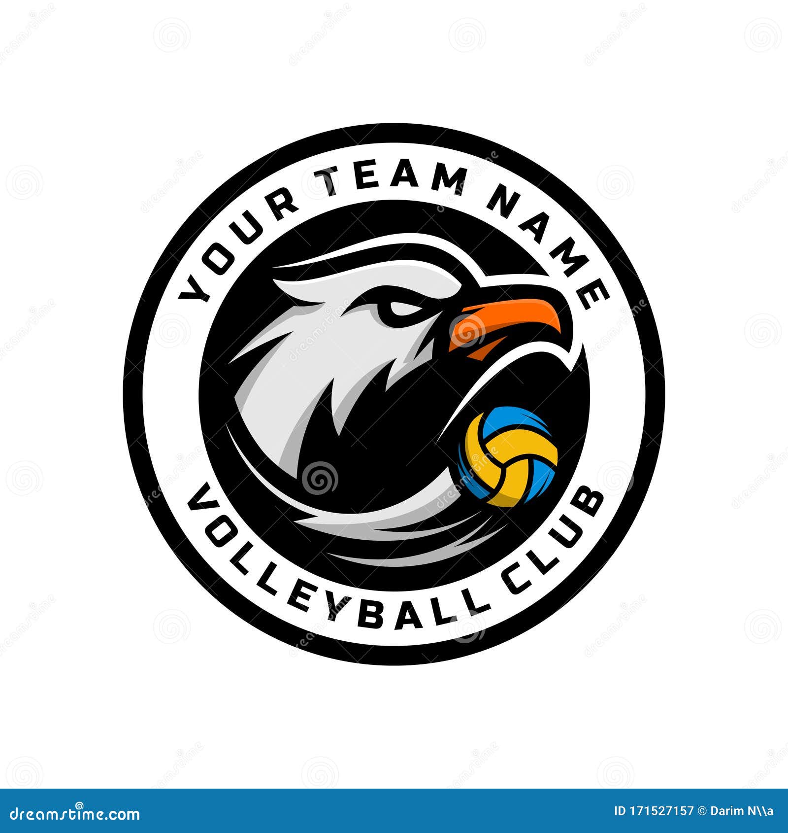 Volleyball Team Logo Design Stock Photography | CartoonDealer.com ...