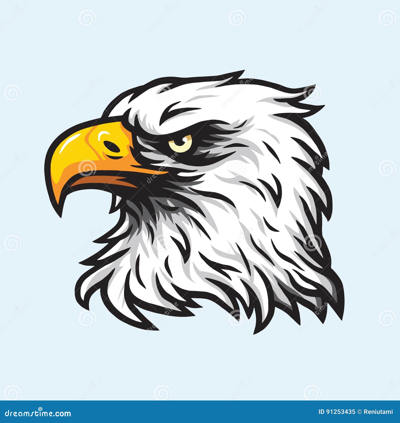 eagle head mascot  logo