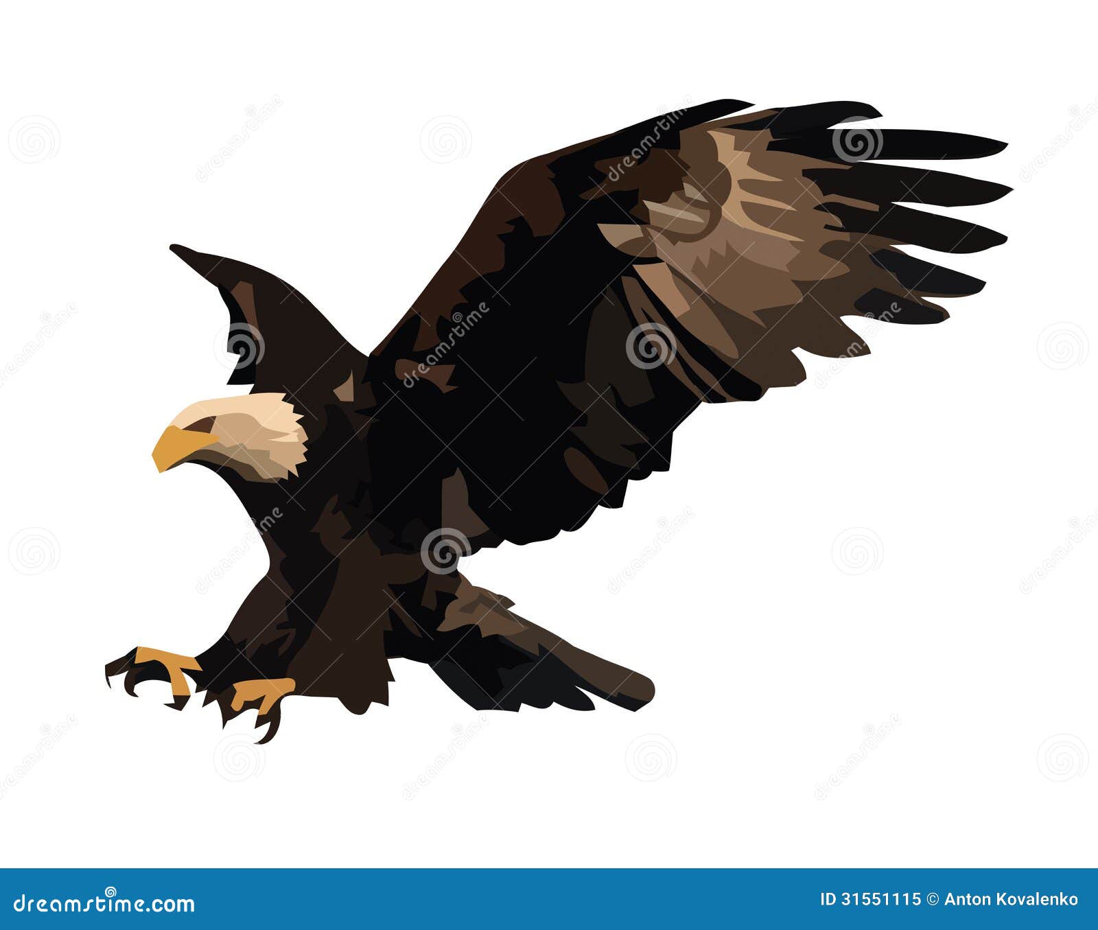 eagle landing clip art - photo #4
