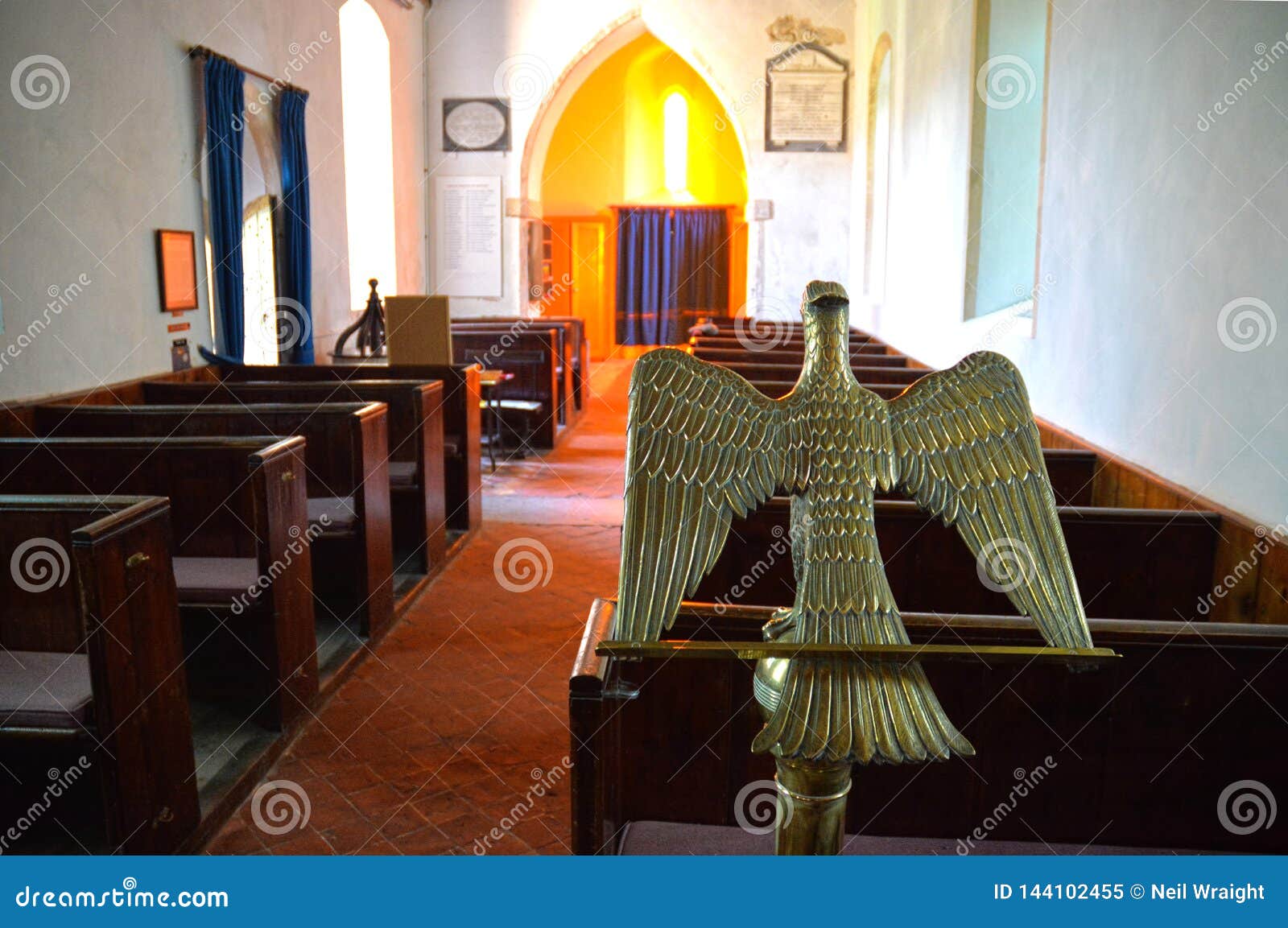 Eagle Lectern. Church Interior. Editorial Image Image of word