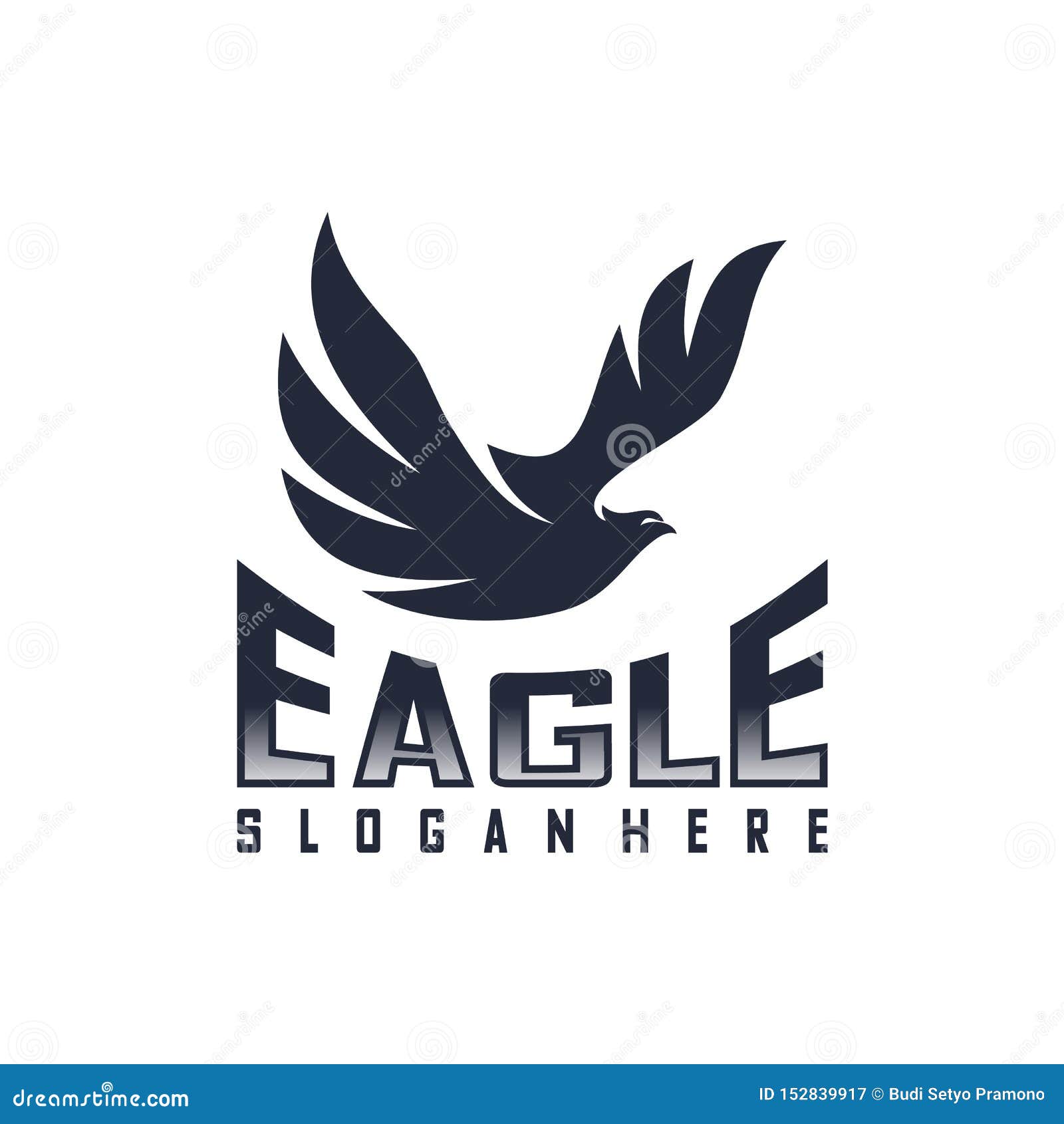 Eagle Logo Design Vector Flying Eagle Logo Template Icon Symbol