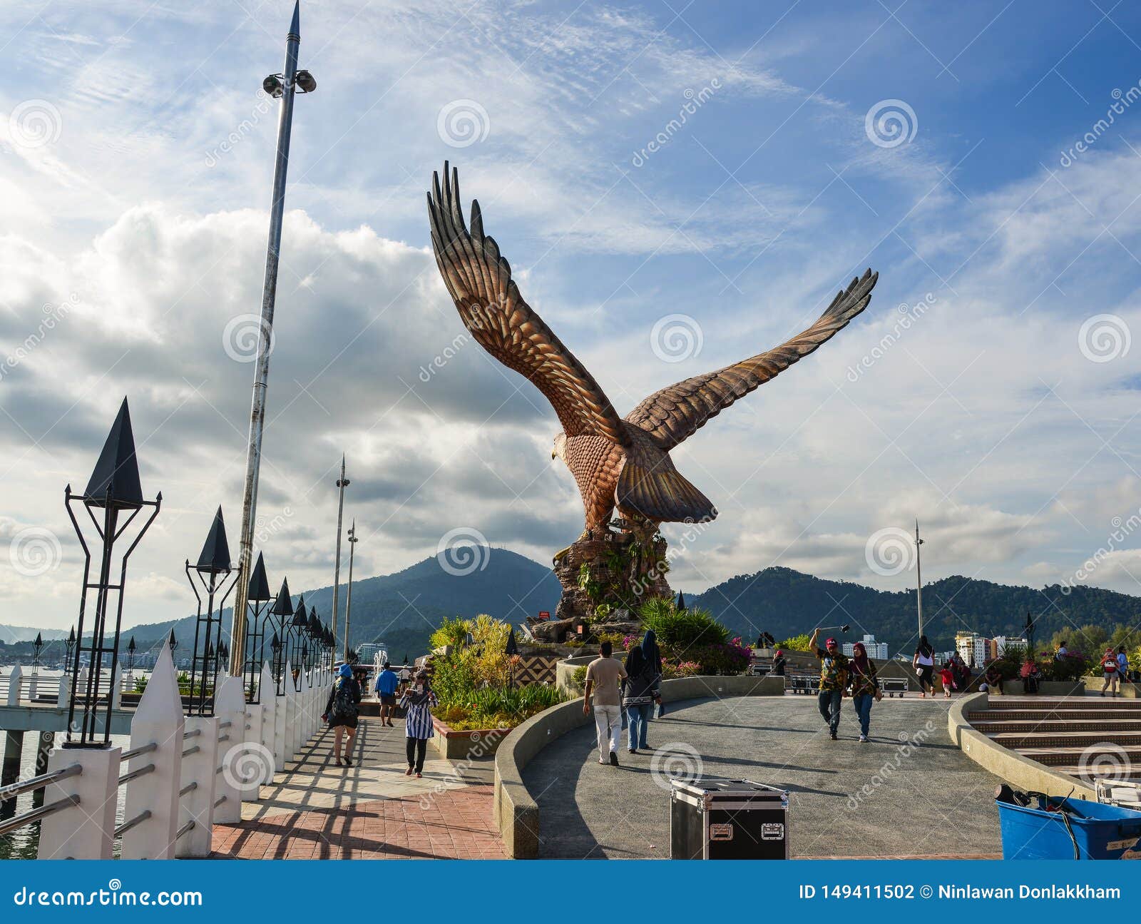  Eagle  Square  Op Langkawi  Eiland Redactionele Fotografie 