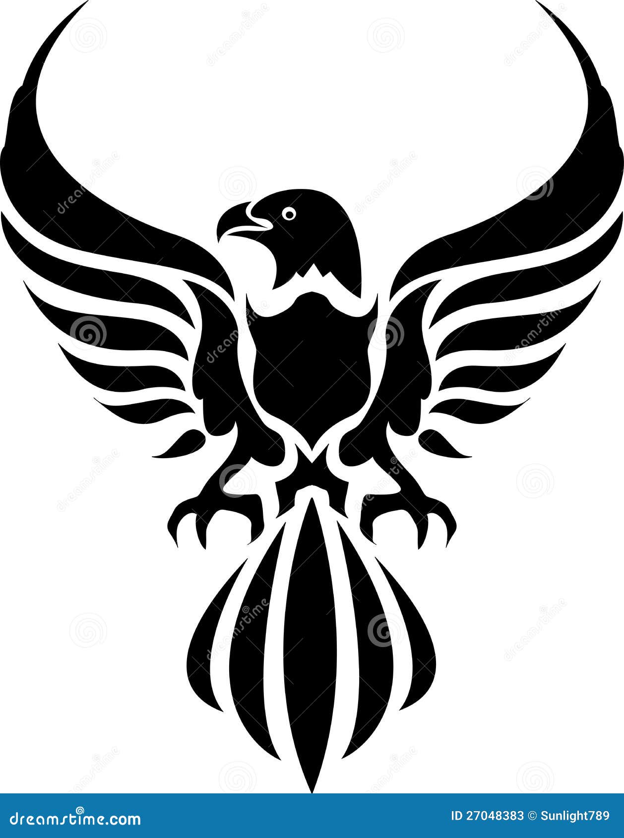 tribal eagle tattoo designs