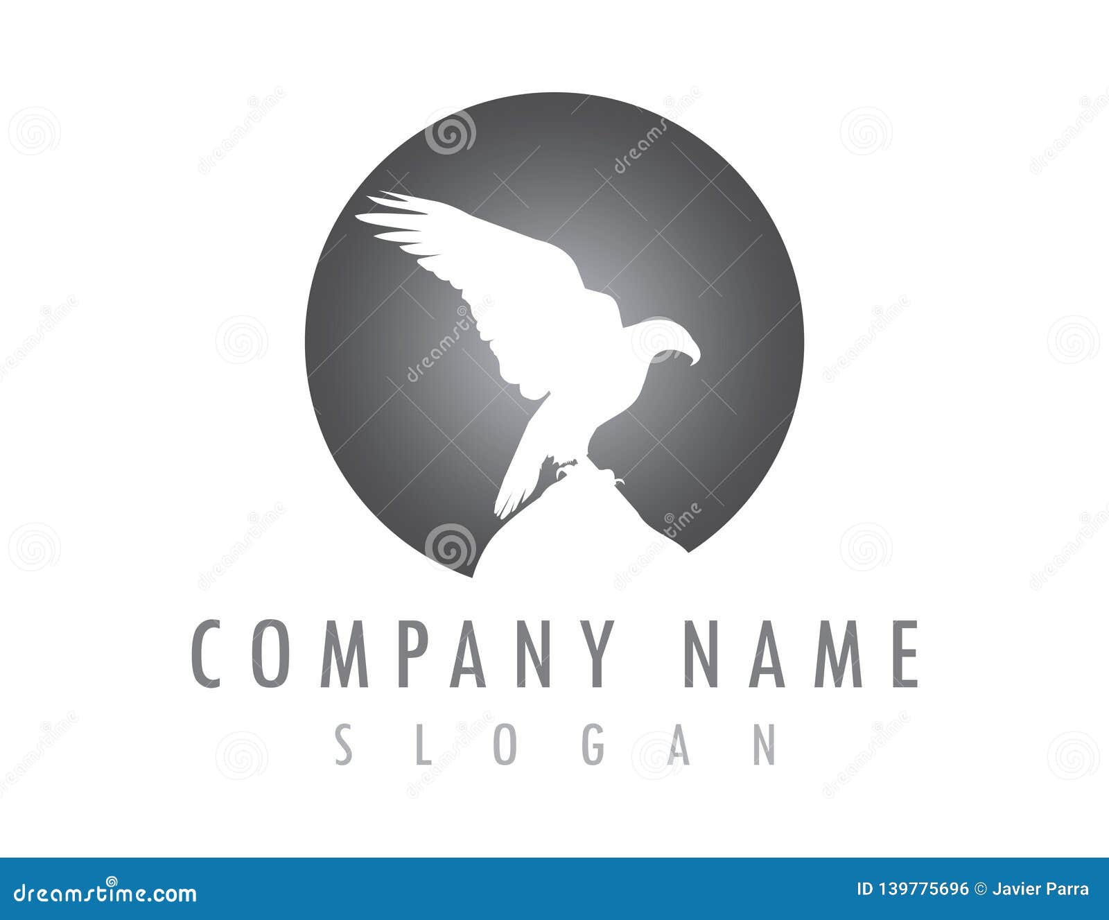 Grey Eagle vector design stock illustration. Illustration of logo 139775696