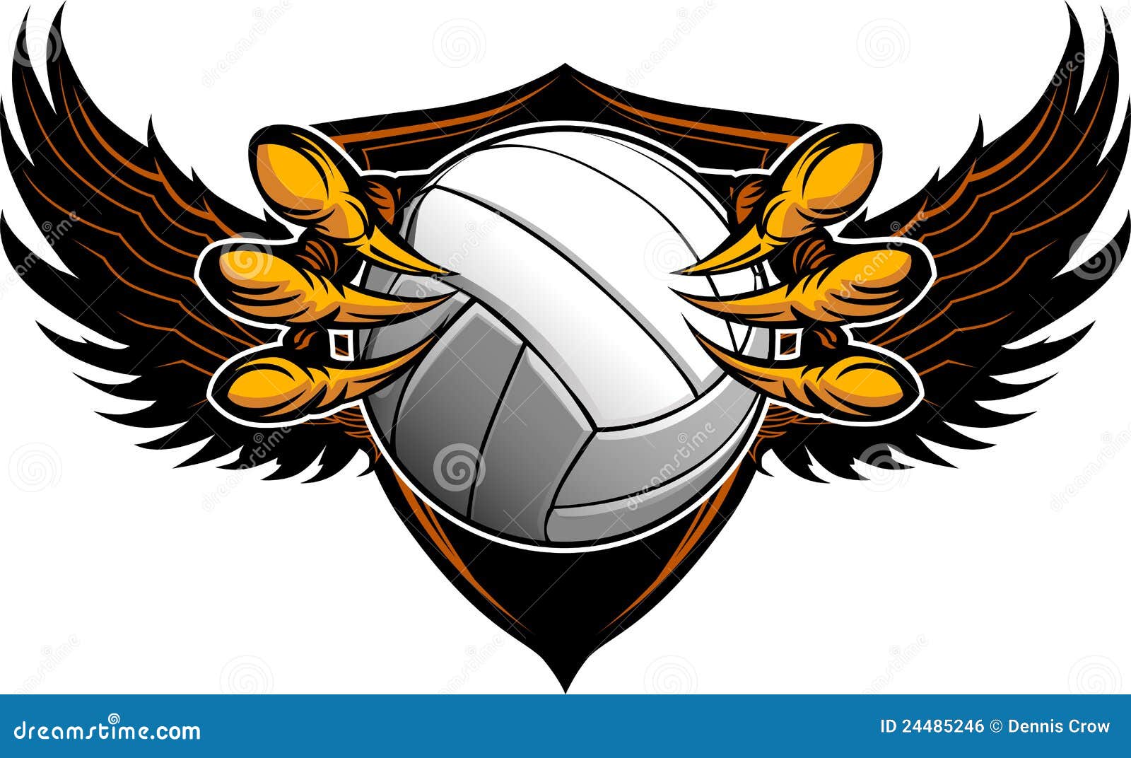 eagle volleyball clipart - photo #2