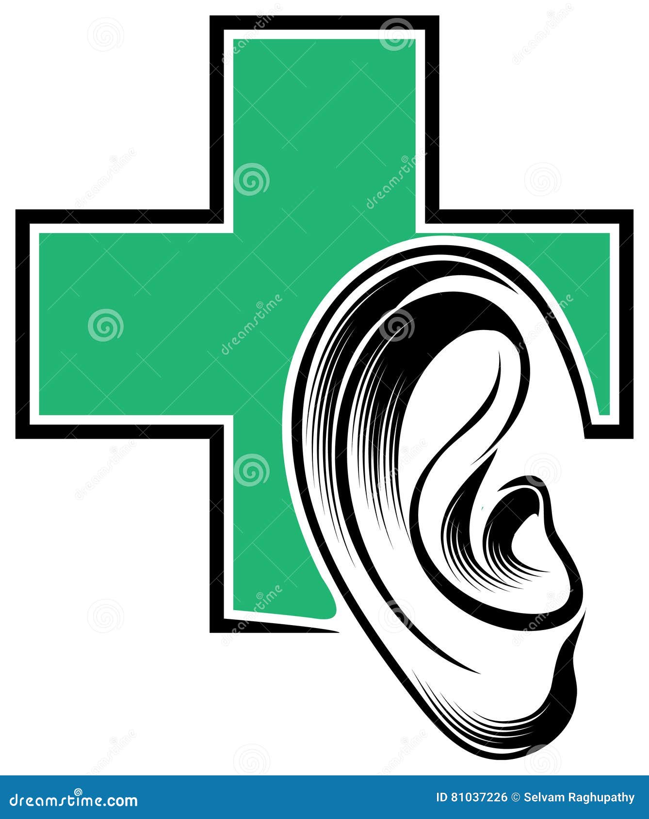 Ear care stock vector. Illustration of doctor, hospital 81037226