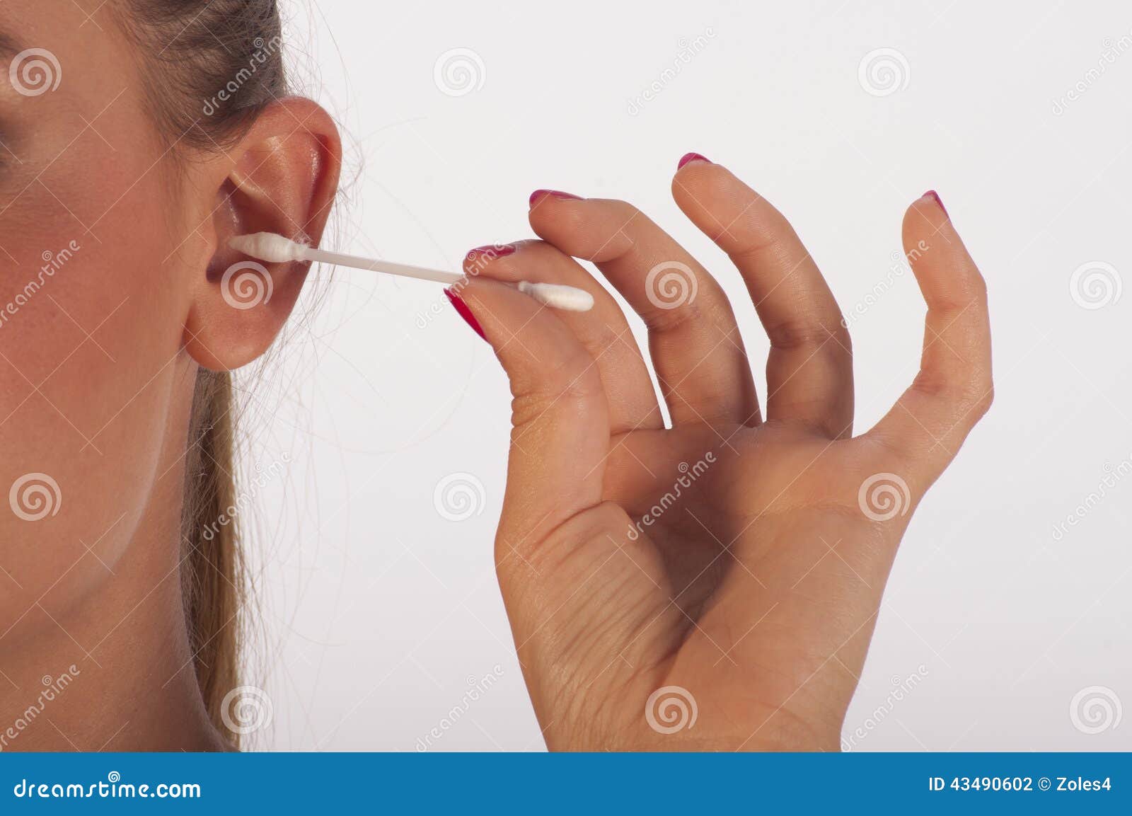 Ear cleaning stock photo. Image of hand, healthy, hygiene 43490602
