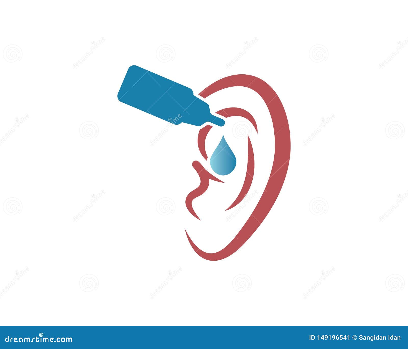 Ear Logo Icon Vector Design Illustration Stock Vector Illustration of