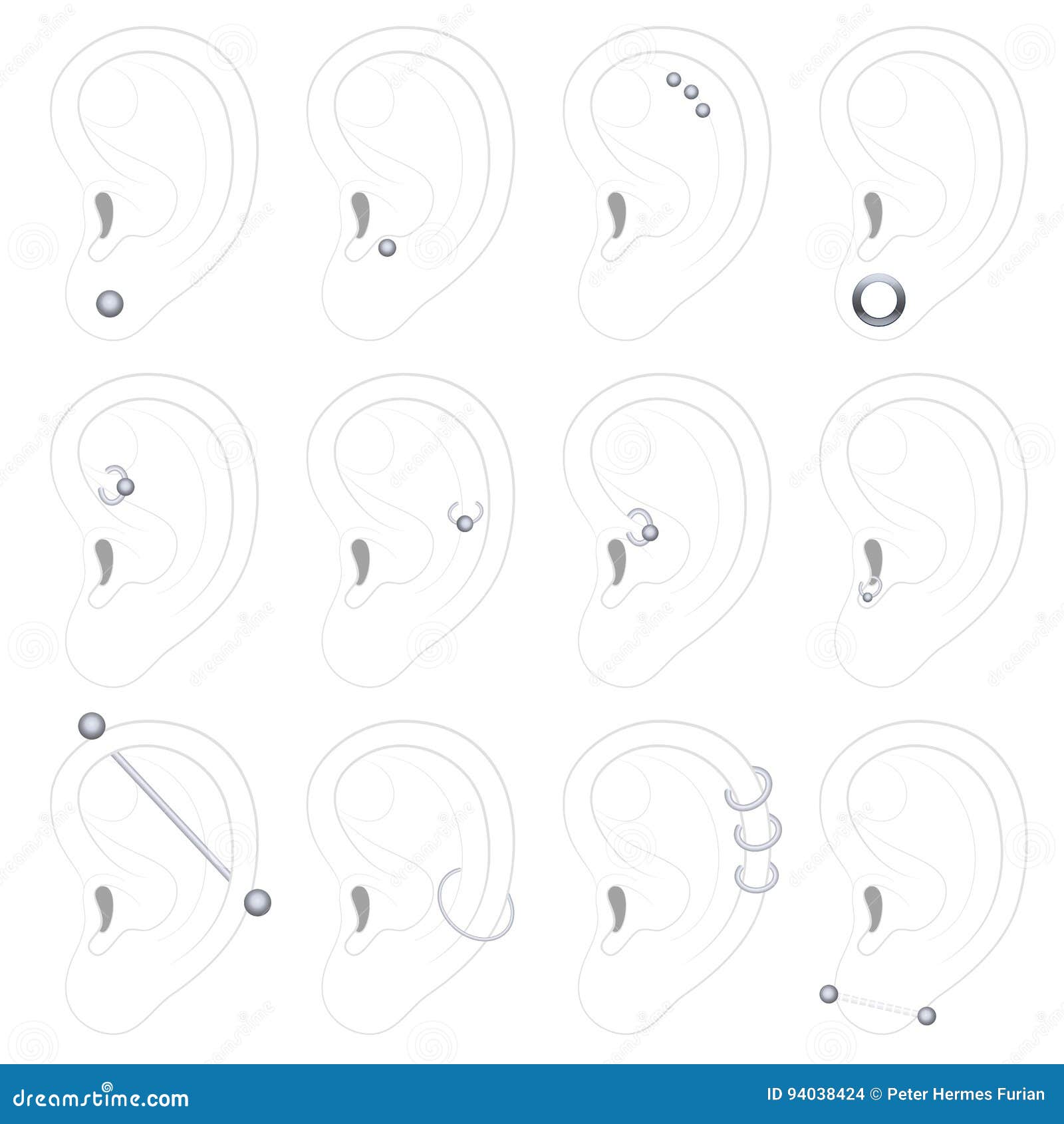 ear piercing examples