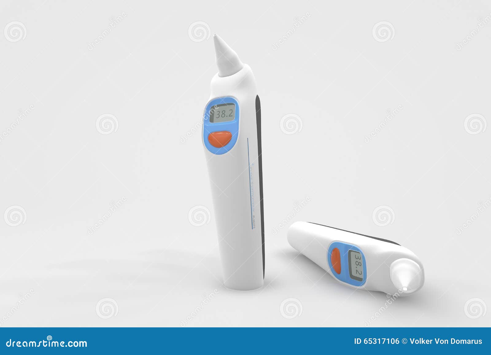 Ear Thermometer stock illustration. Illustration of medicine 65317106