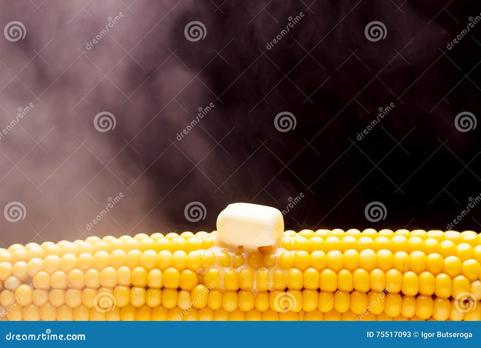 The Ear of Yellow Boiled Corn Stock Image Image of piece, water 75517093