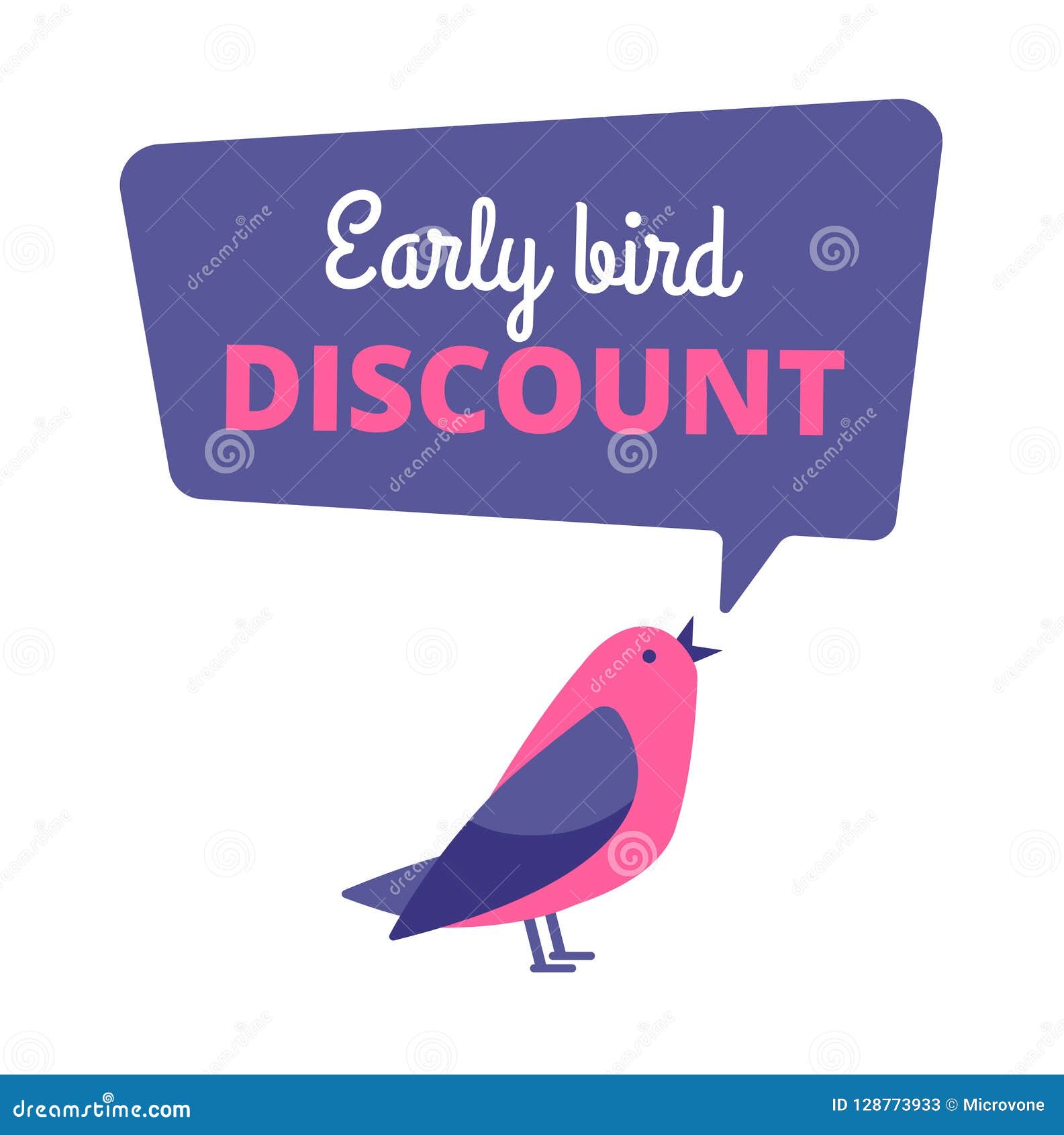 early bird. discount special offer, sale banner. early birds  concept