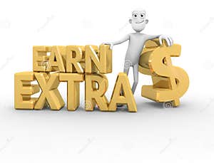 Earn Extra Stock Illustration Illustration Of Cash 20904272