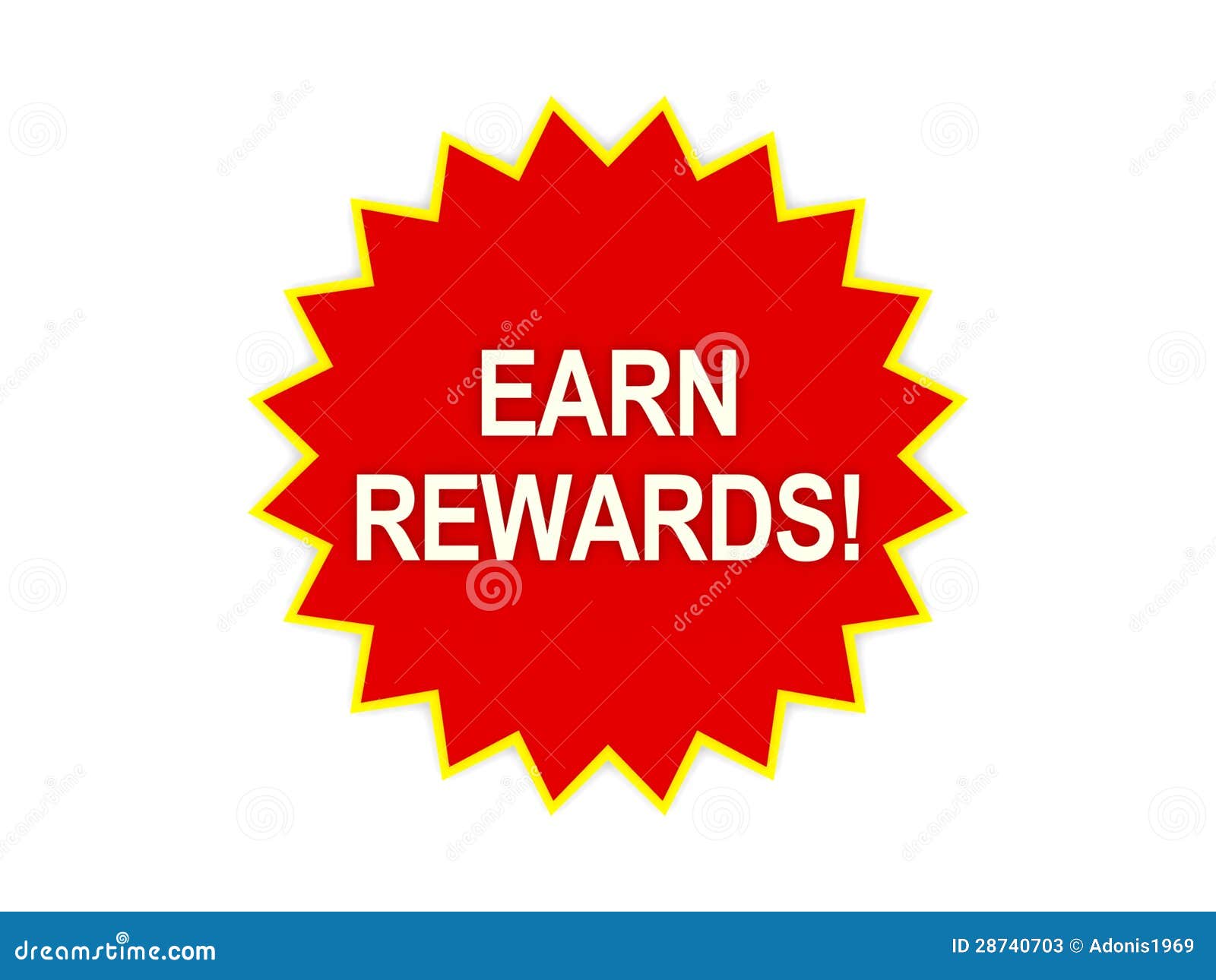 earn rewards message on red star