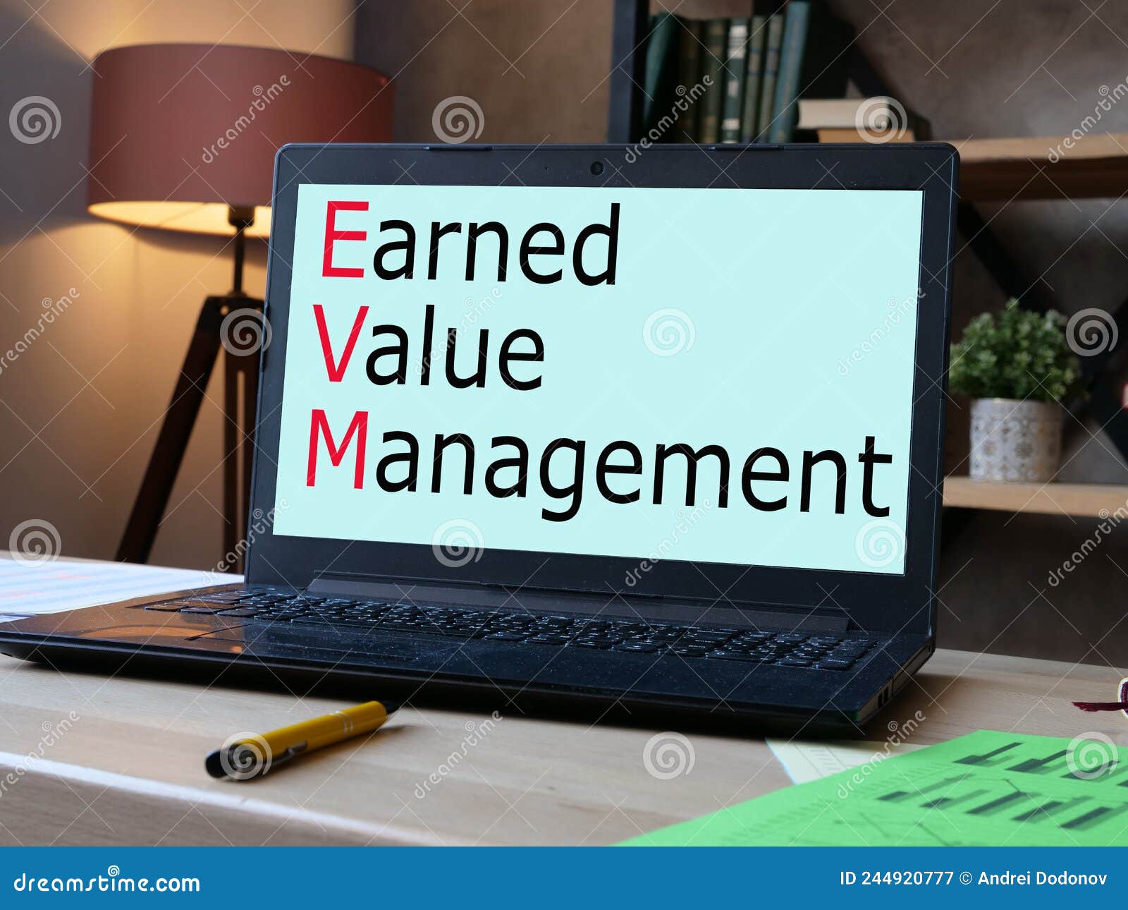 earned value management evm is shown on the photo using the text