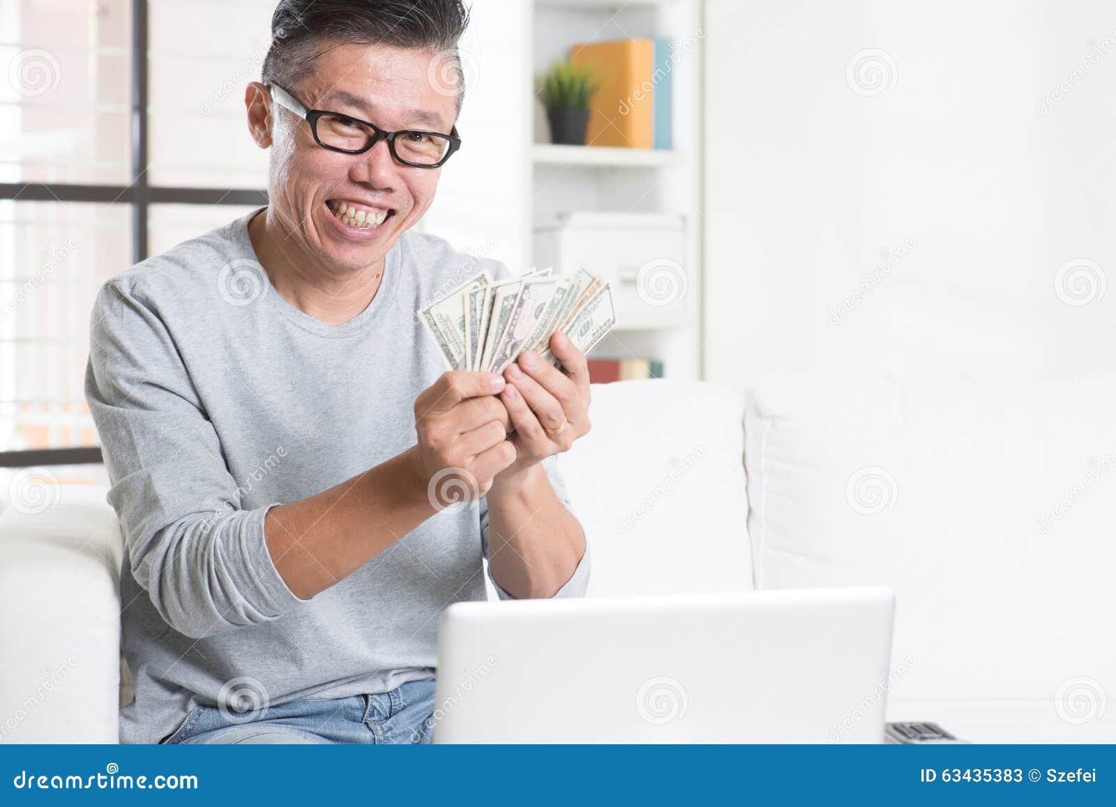 Earning Money from Online Business Stock Image - Image of broker