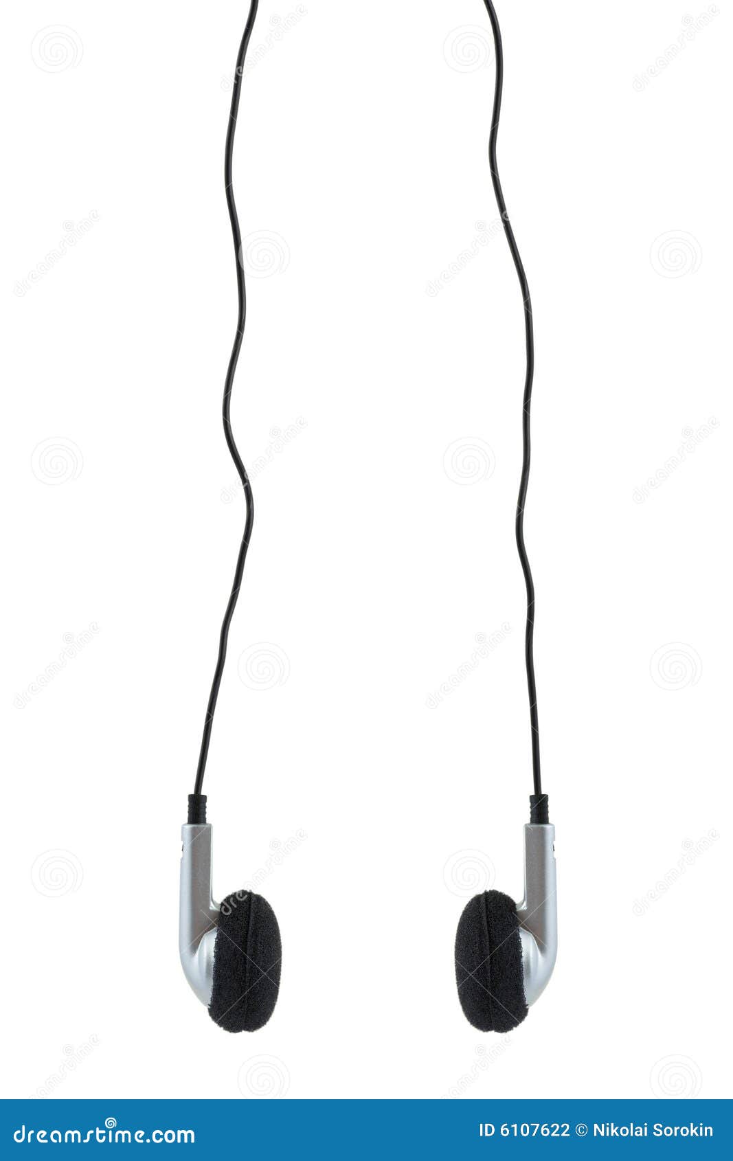 Earphones and cable stock photo. Image of party, background 6107622