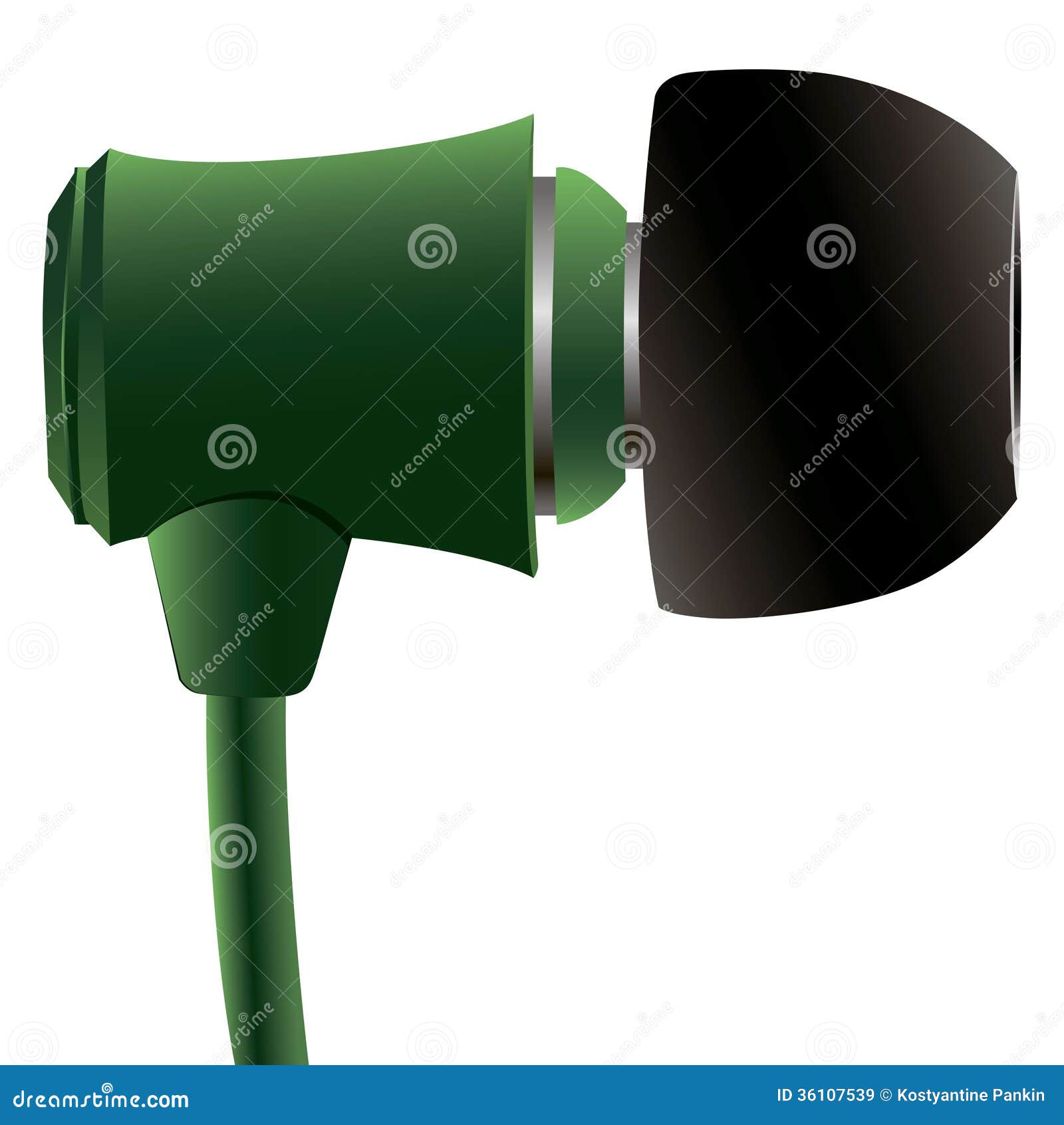 Earpieces stock vector. Illustration of equipment, inear 36107539