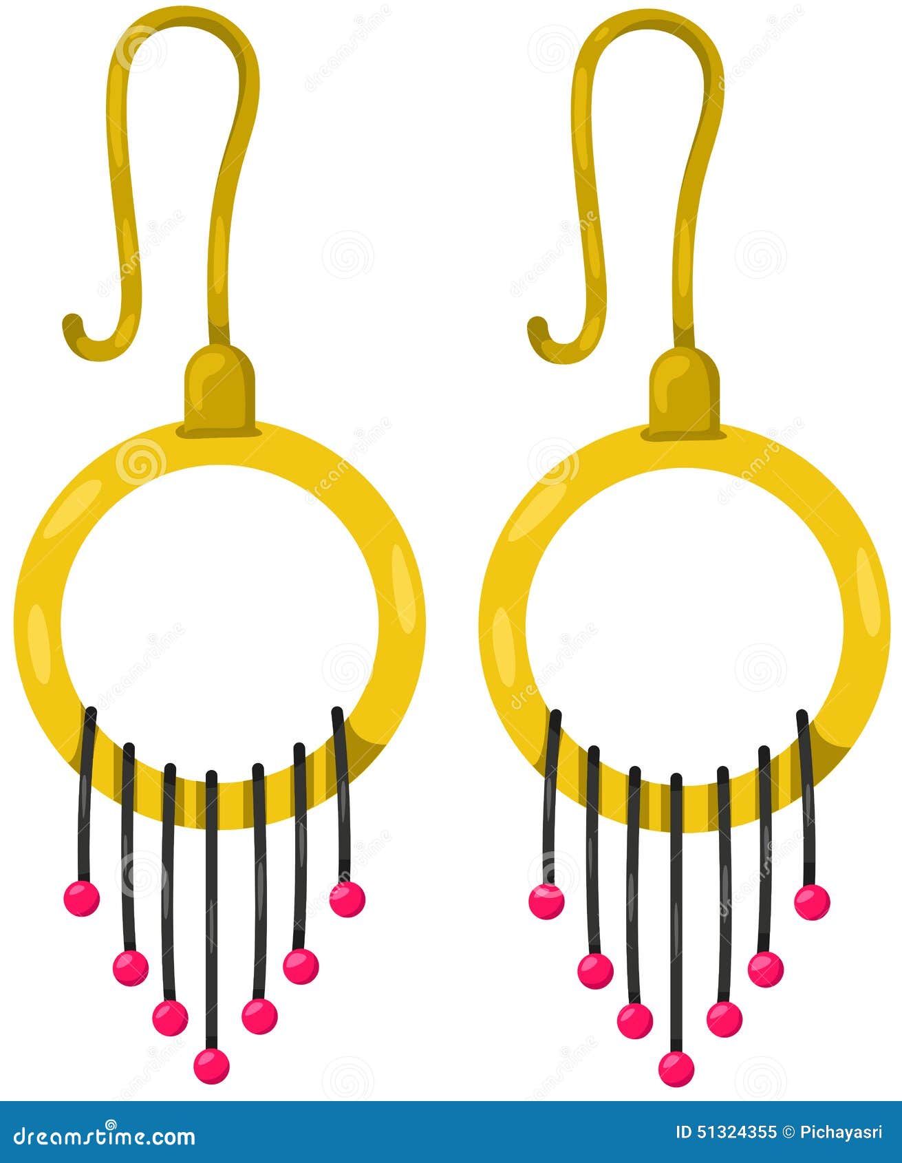Earring Ilustrações, Vetores E Clipart De Stock (6,855 Stock