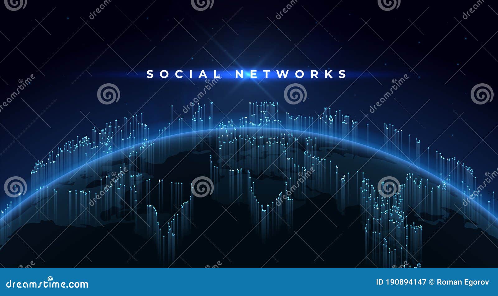 earth background. technology concept with planet and global social network, internet geometric grid.  futuristic